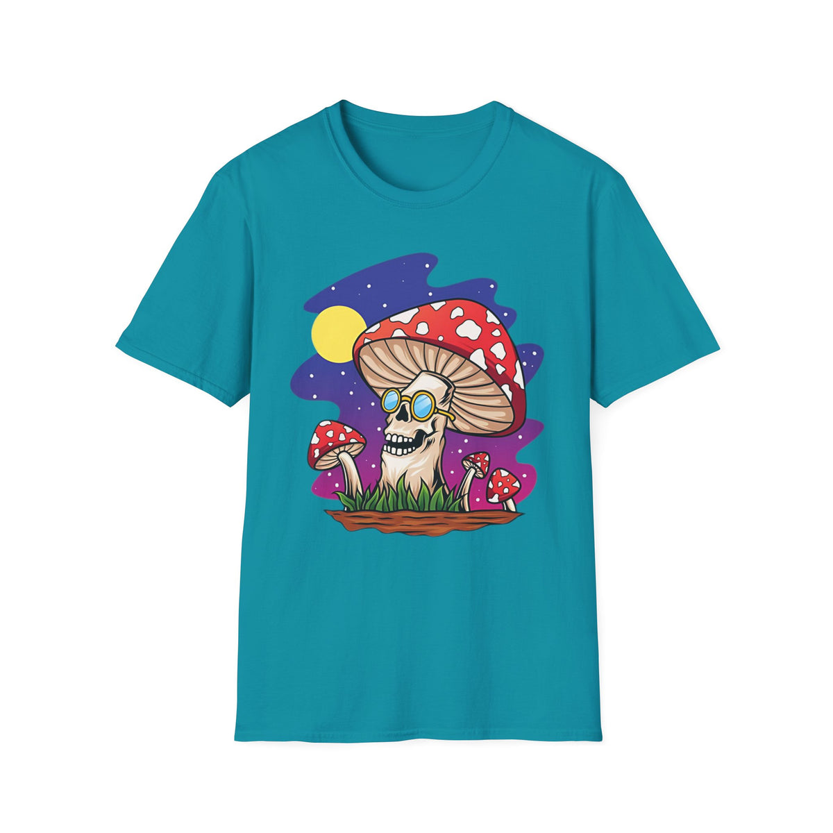 Funny Mashroom Cartoon  Graphic Tee Gildan Unisex 100 Cotton Tee Shirt c10