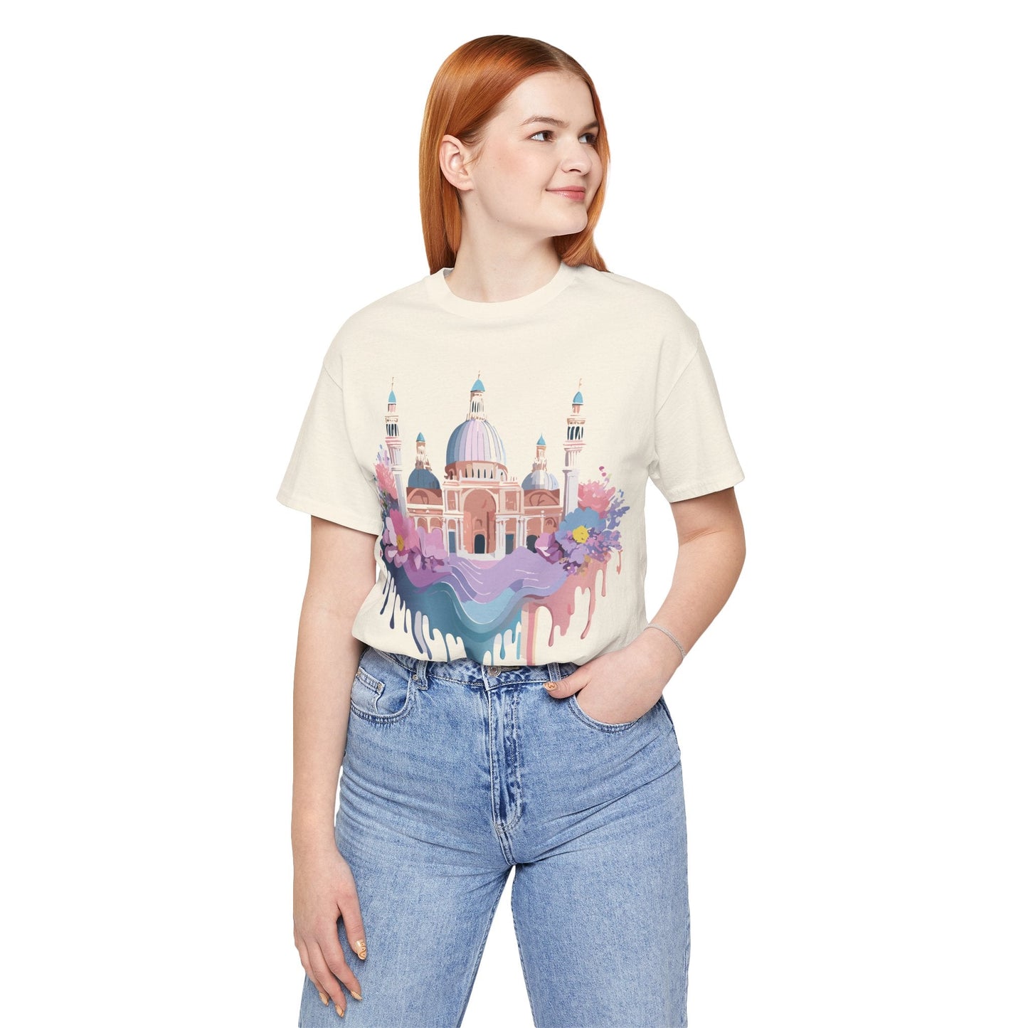 Venice Tourist Graphic Tee Unisex Jersey Short Sleeve Art By Vintage Style