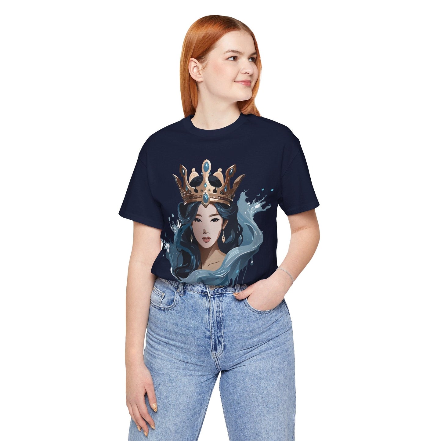 Queen Graphic Tee Unisex Vintage Inspired Art Design Shirt By Adelpha Jersey Short Sleeve