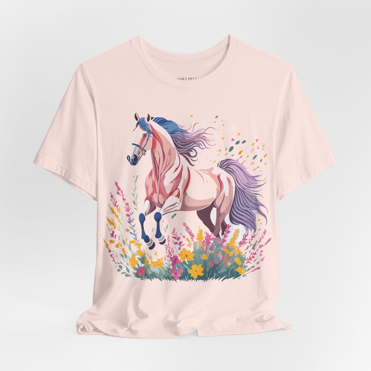 Horse Graphic Unisex 100 Cotton Vintage Animal Art T-Shirt 7