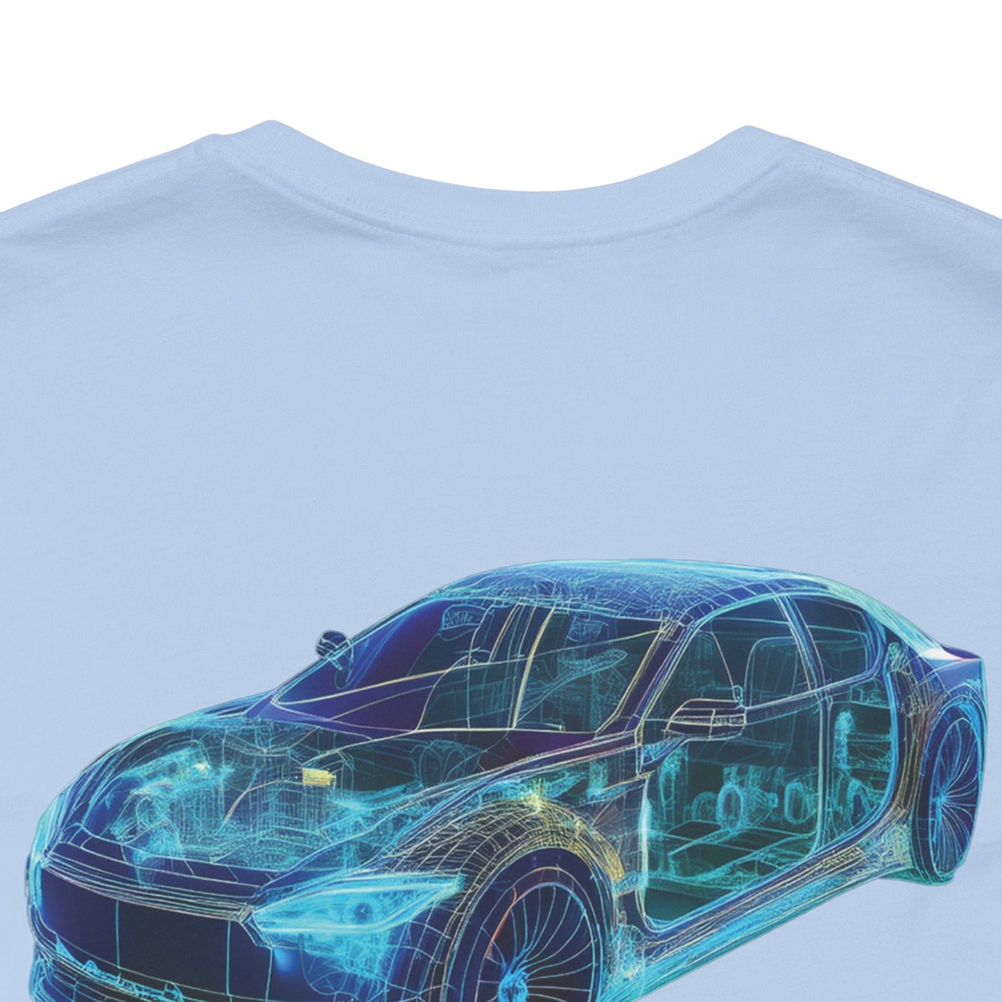 Car Graphic Tee Shirt For Auto Lovers 100 Percent Cotton Made In USA Eco Friendly Ink