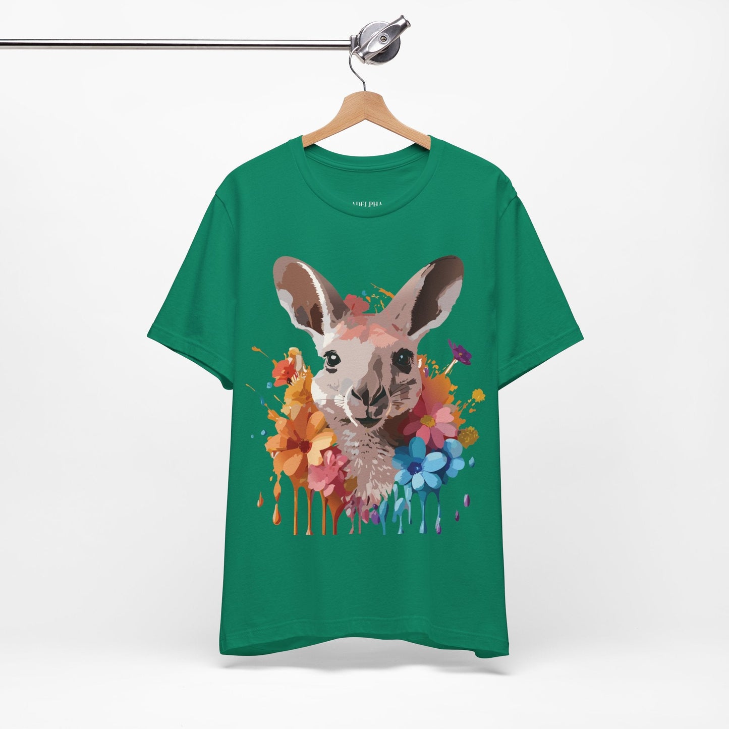 Kangaroo Graphic T Shirt Unisex Adelpha Art Design Vintage Inspired Tee With Original Artwork