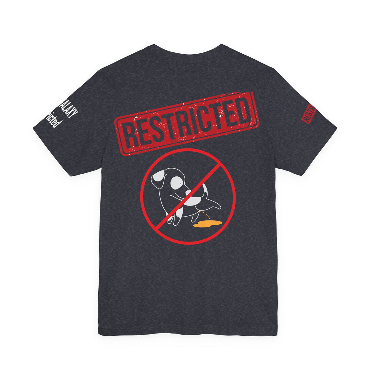 Art Red Stamp Graphic Unisex Cotton Bella+Canvas Tee with Art Design b97