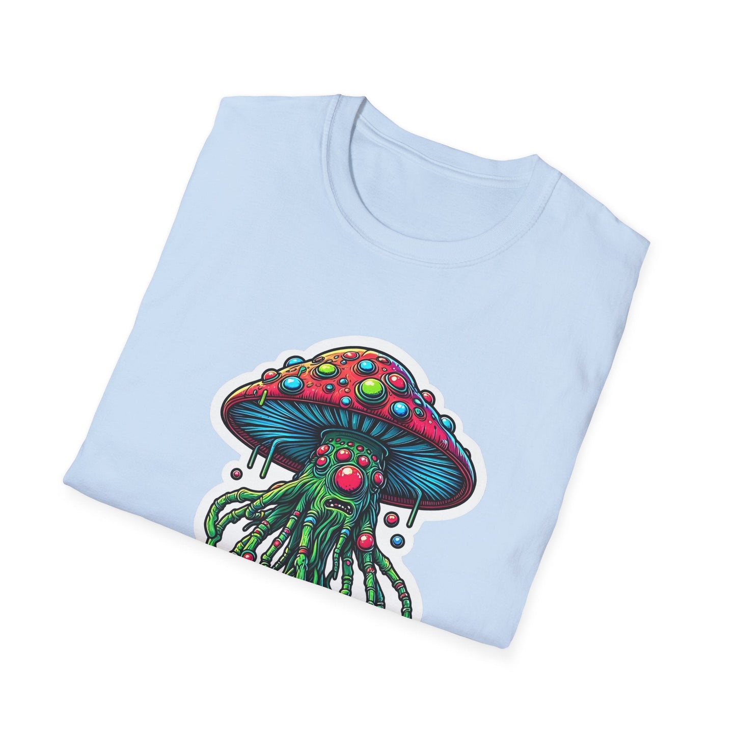 Mashroom Tee Shirt Unisex Funny Mashroom Shirt With Fungus Art Design Gildan Softstyle 64000