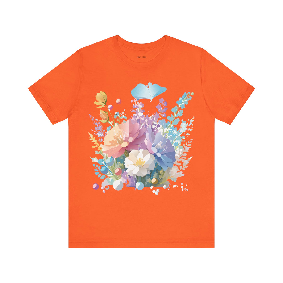 Floral Graphic Tee Shirt - Bella+Canvas Unisex 100 Cotton 1
