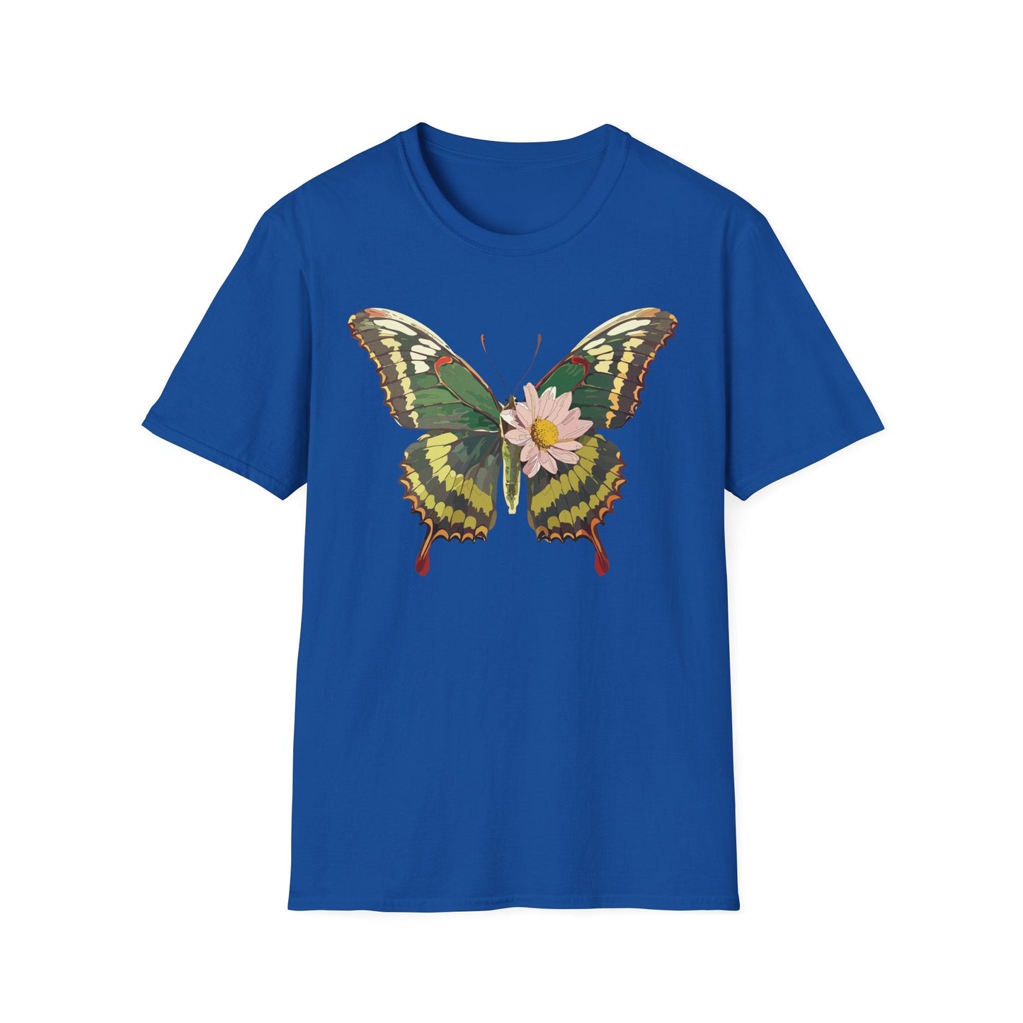 Butterfly Shirt Unisex Monarch Butterfly Tee Gildan Softstyle 64000 100% Ring Spun Cotton