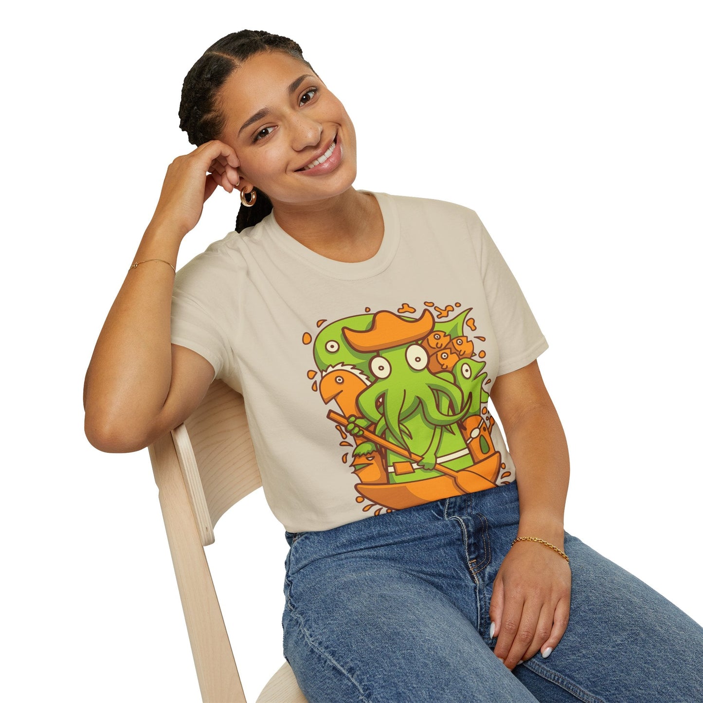 Cartoon T Shirt Animation T Shirt Funny Tee Shirt Unisex Gildan Softstyle Cotton 64000