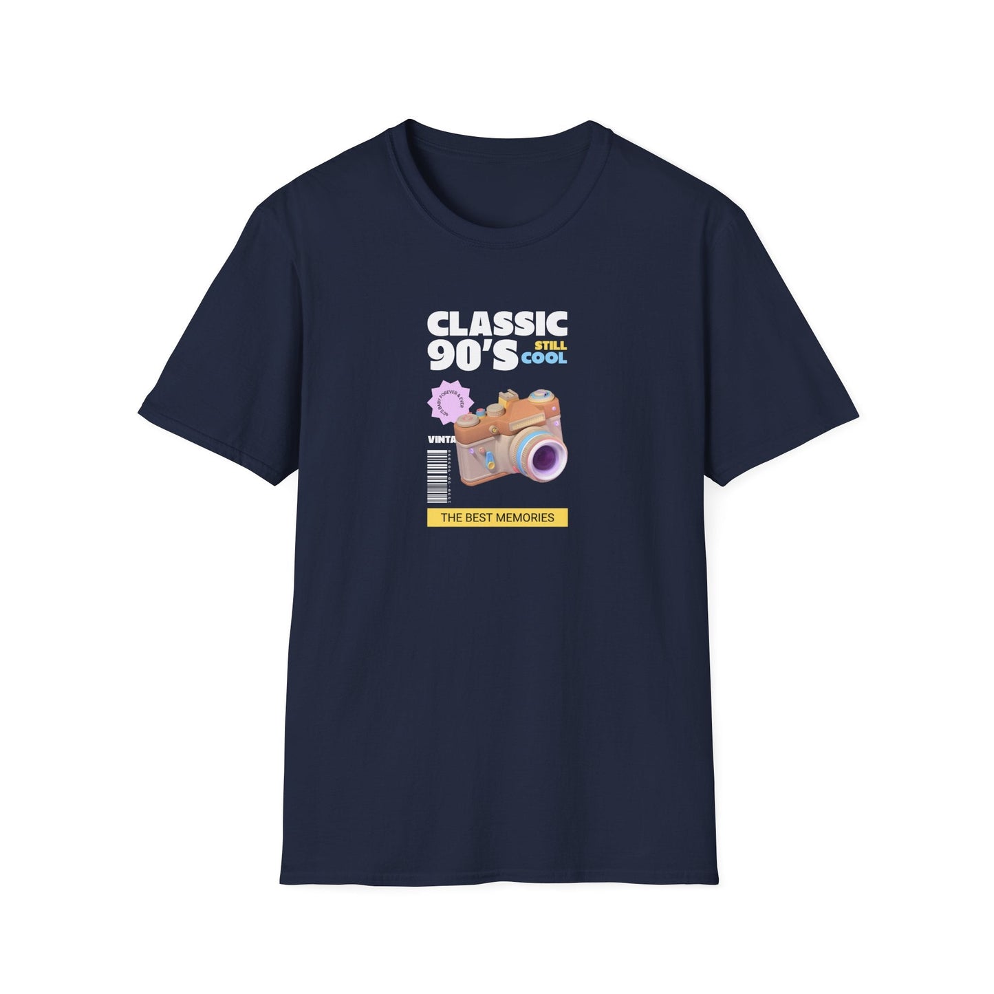 90s Camera T-Shirt Classic 90s Cool Unisex Cotton Retro Photography Tee