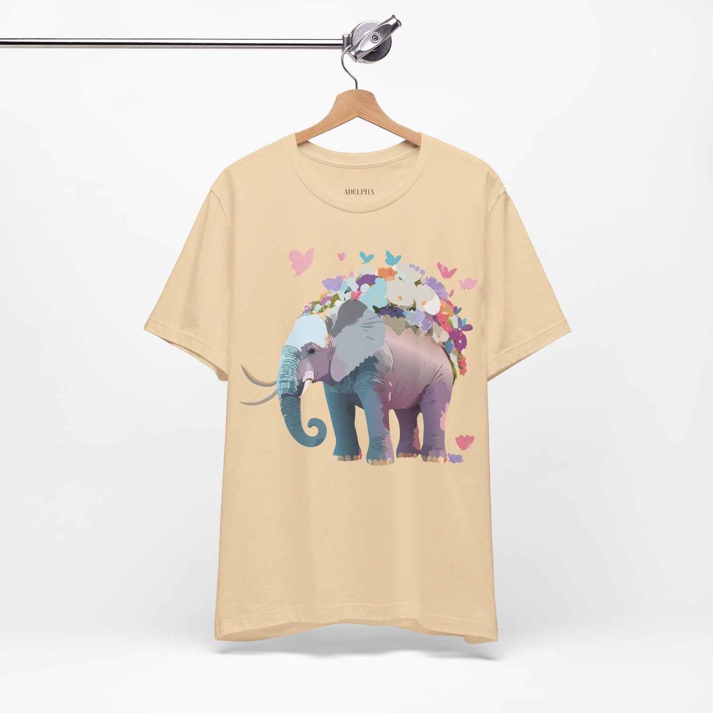 Elephant Graphic Unisex 100 Cotton Jersey Vintage Art Design Tee 15