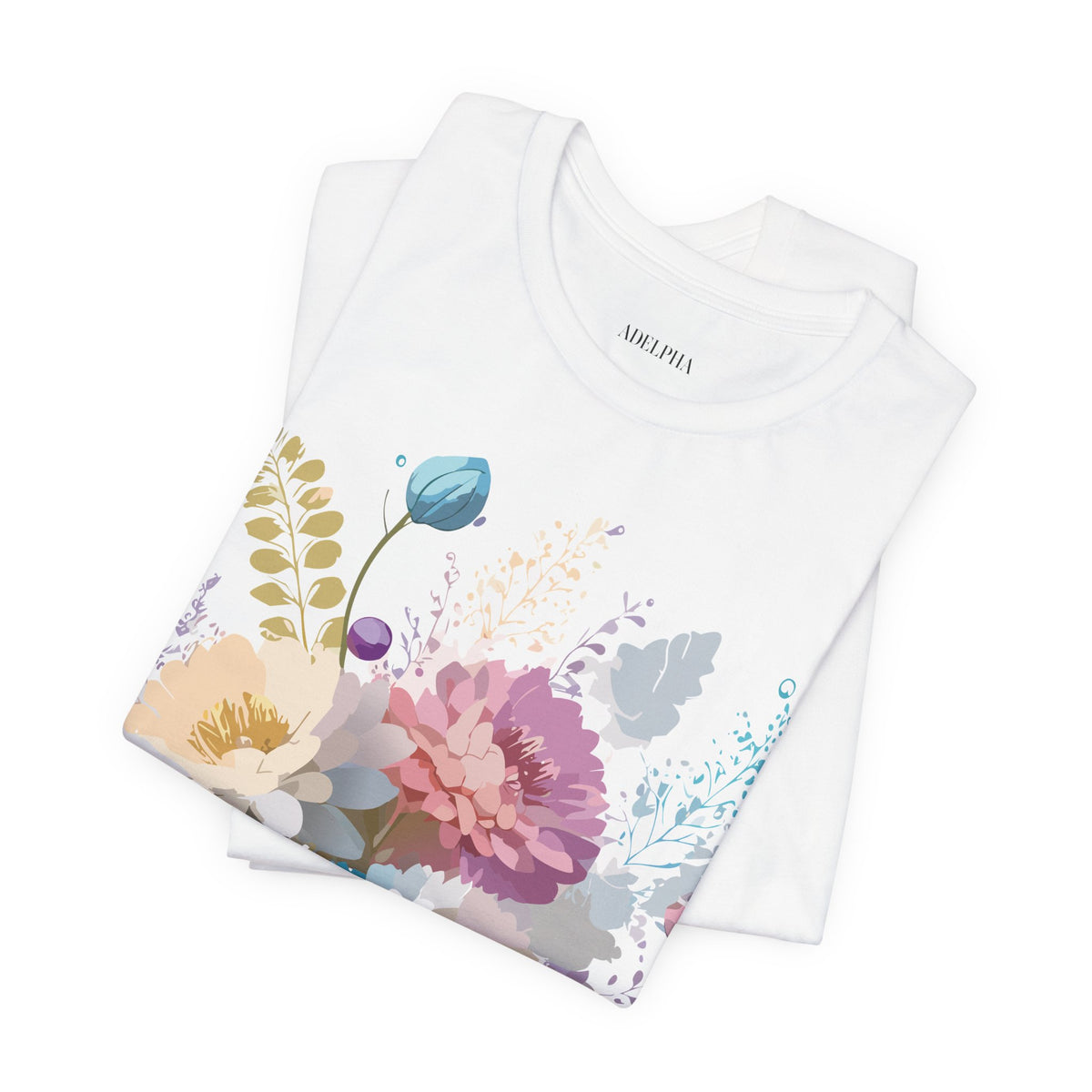 Floral Graphic Tee Shirt - Bella+Canvas Unisex 100 Cotton 8