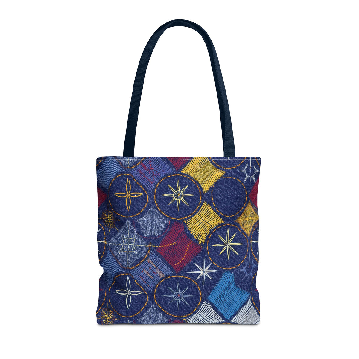 Denim Fabric Imitation Print Unisex Canvas Bag Poly Spun 3 Sizes Tote Bag 183-5