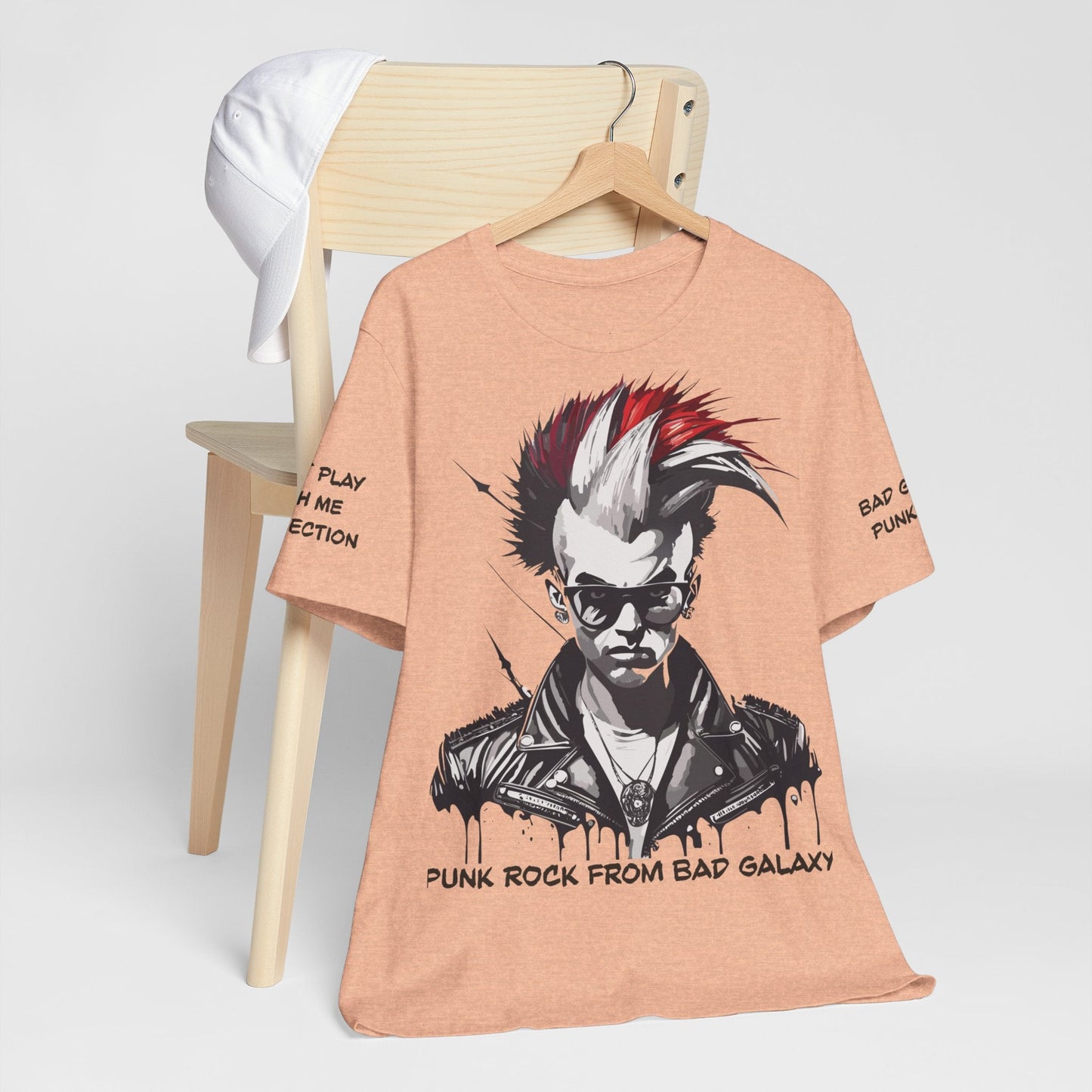Punk Rock Tee Shirt From Bad Galaxy Made To Order 100 Cotton Free Shipping Eco Friendly Inks