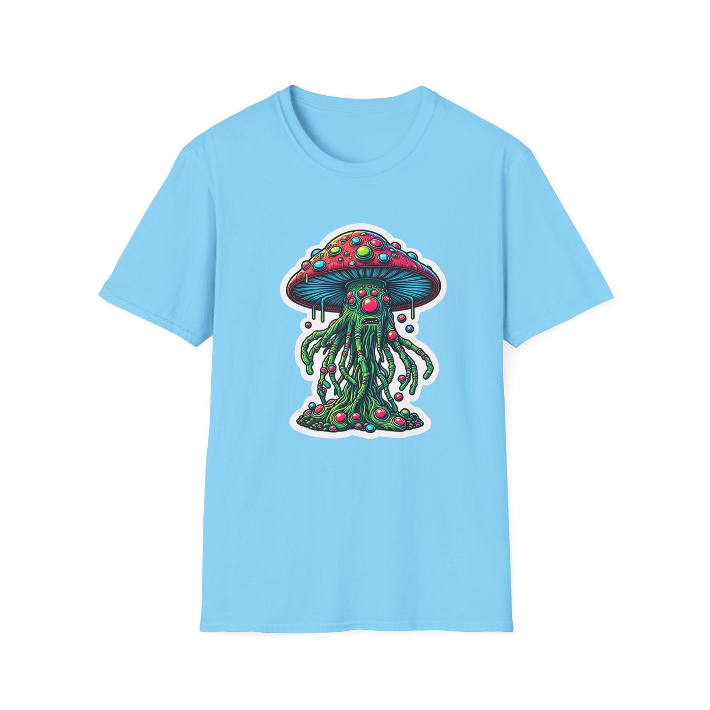 Mashroom Tee Shirt Unisex Funny Mashroom Shirt With Fungus Art Design Gildan Softstyle 64000