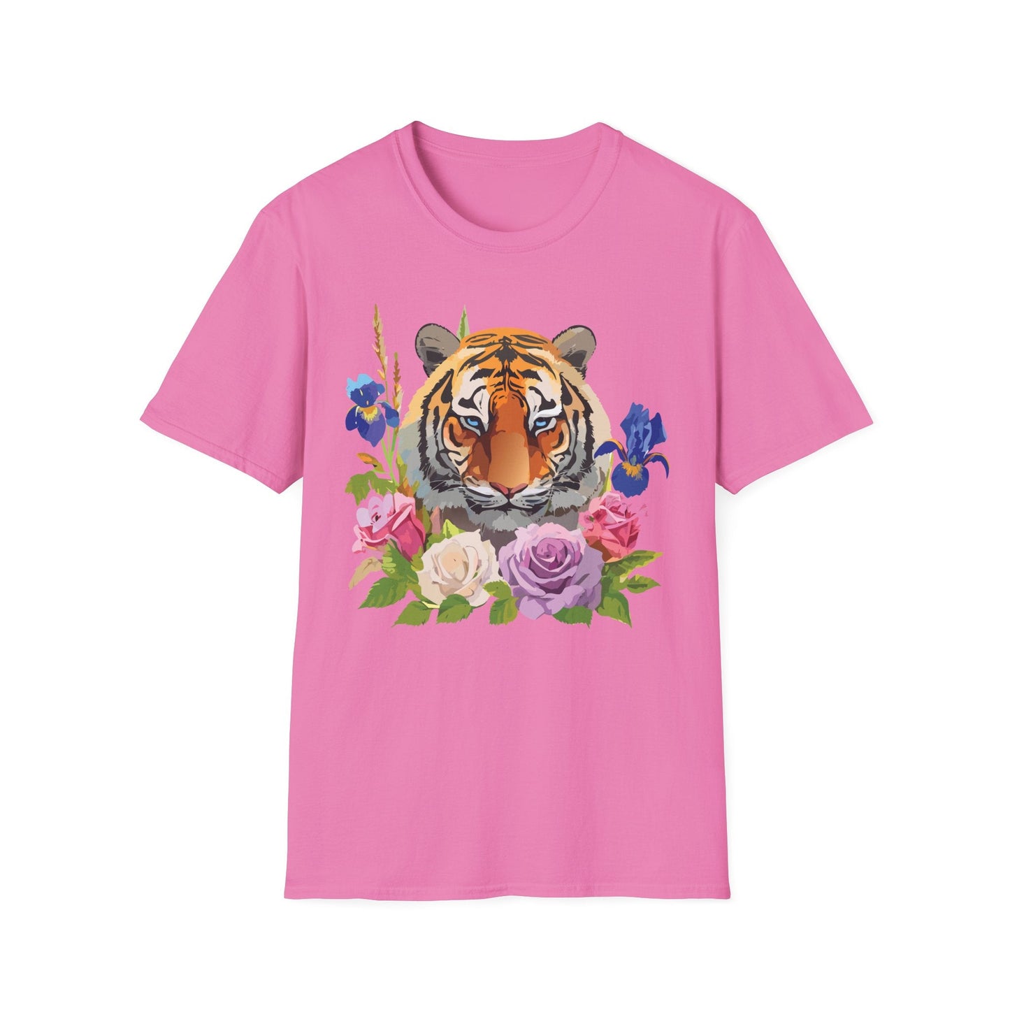 Unisex Tiger Shirt Softstyle Graphic Tee 100 Percent Cotton Apparel