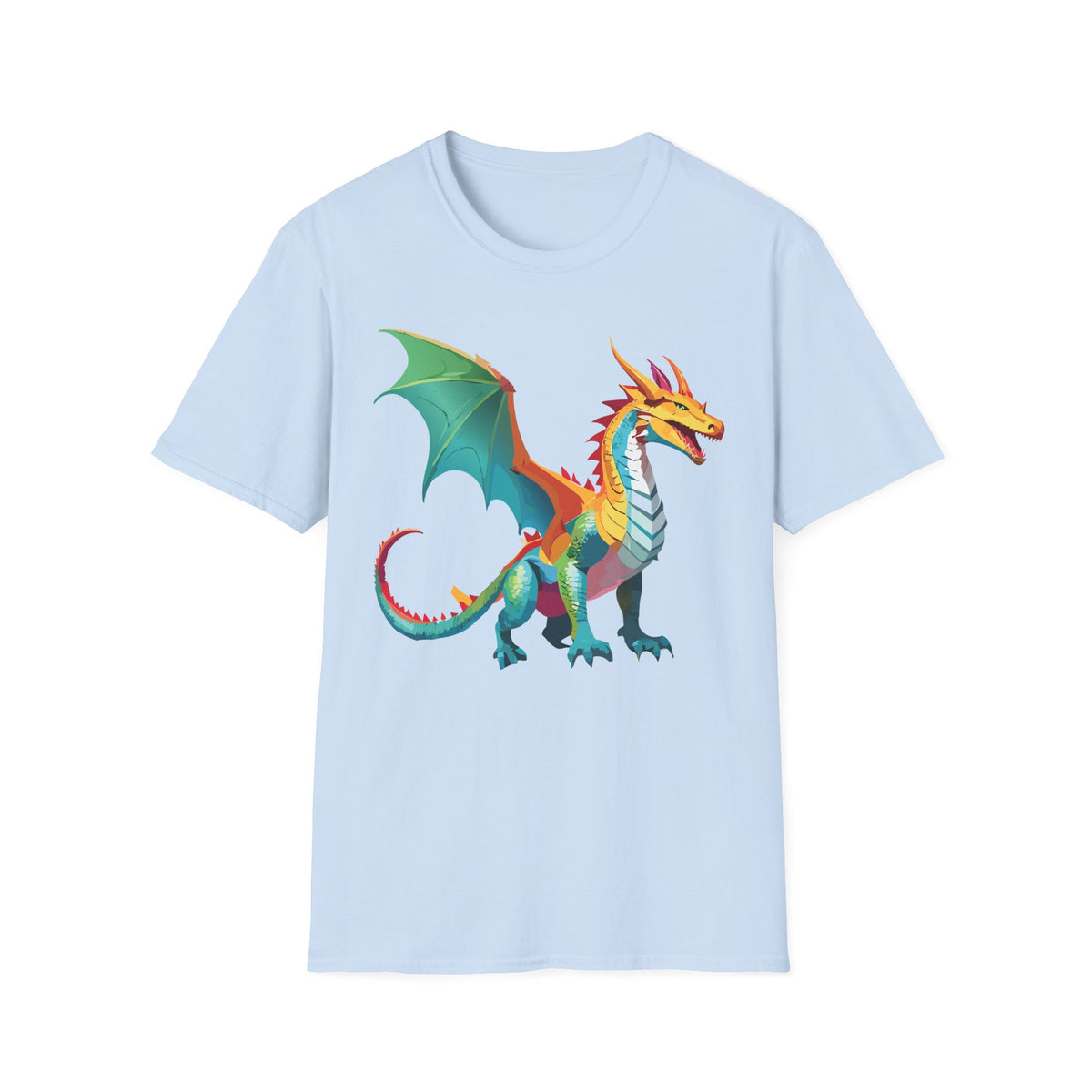 Dragon Graphic Tee Gildan Unisex 100 Cotton Tee Shirt with Animals m17