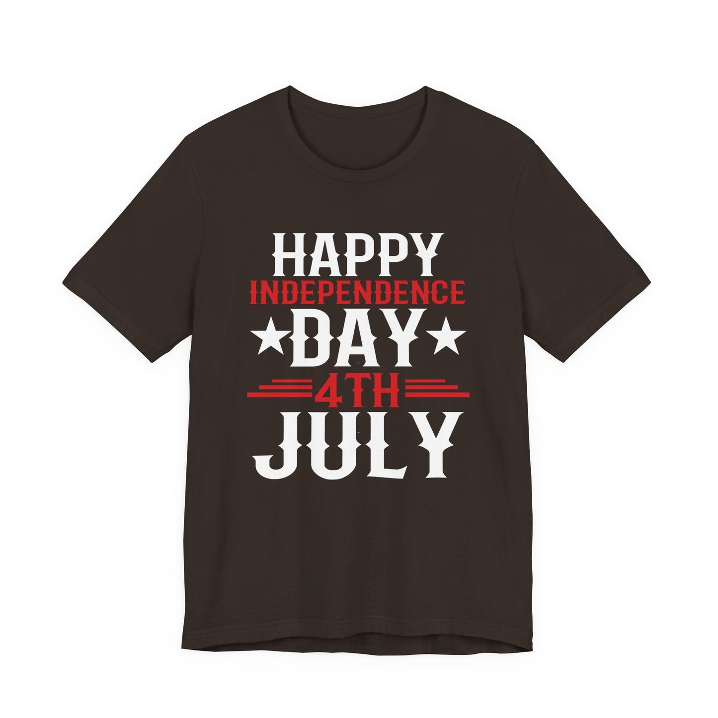 Happy Independence Day Graphic Unisex Cotton T-Shirt 016