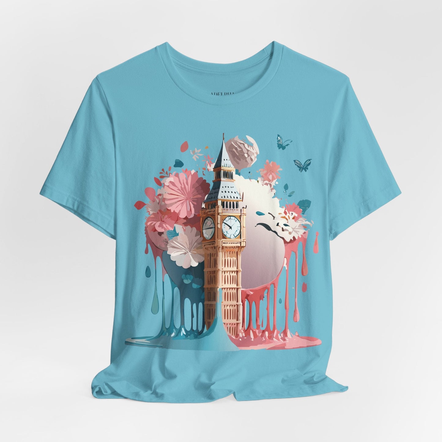 London Tourist Shirt Graphic Tee Unisex Vintage Inspired Artwork By Adelpha Original Collection