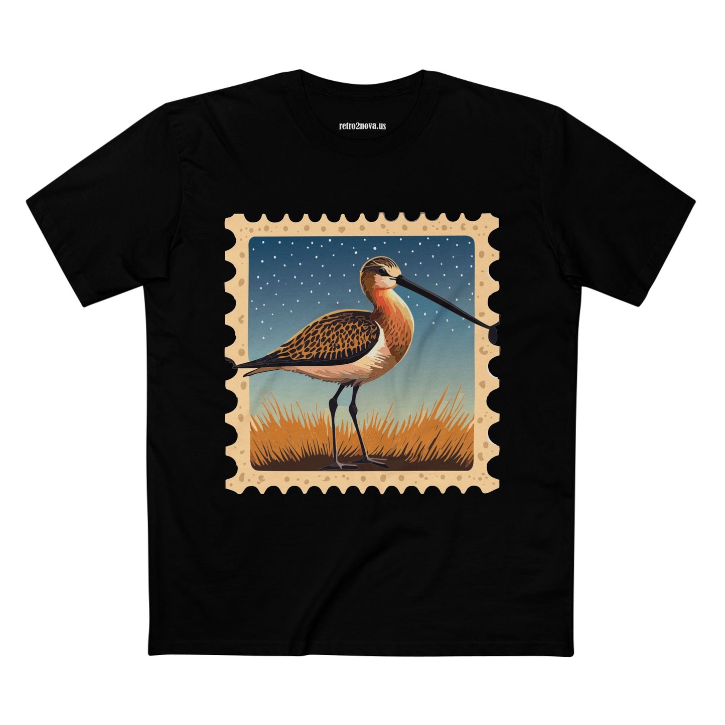 Stamp Shirt Postage Stamp Tee Unisex Premium Cotton Original Art Design Retro2Nova