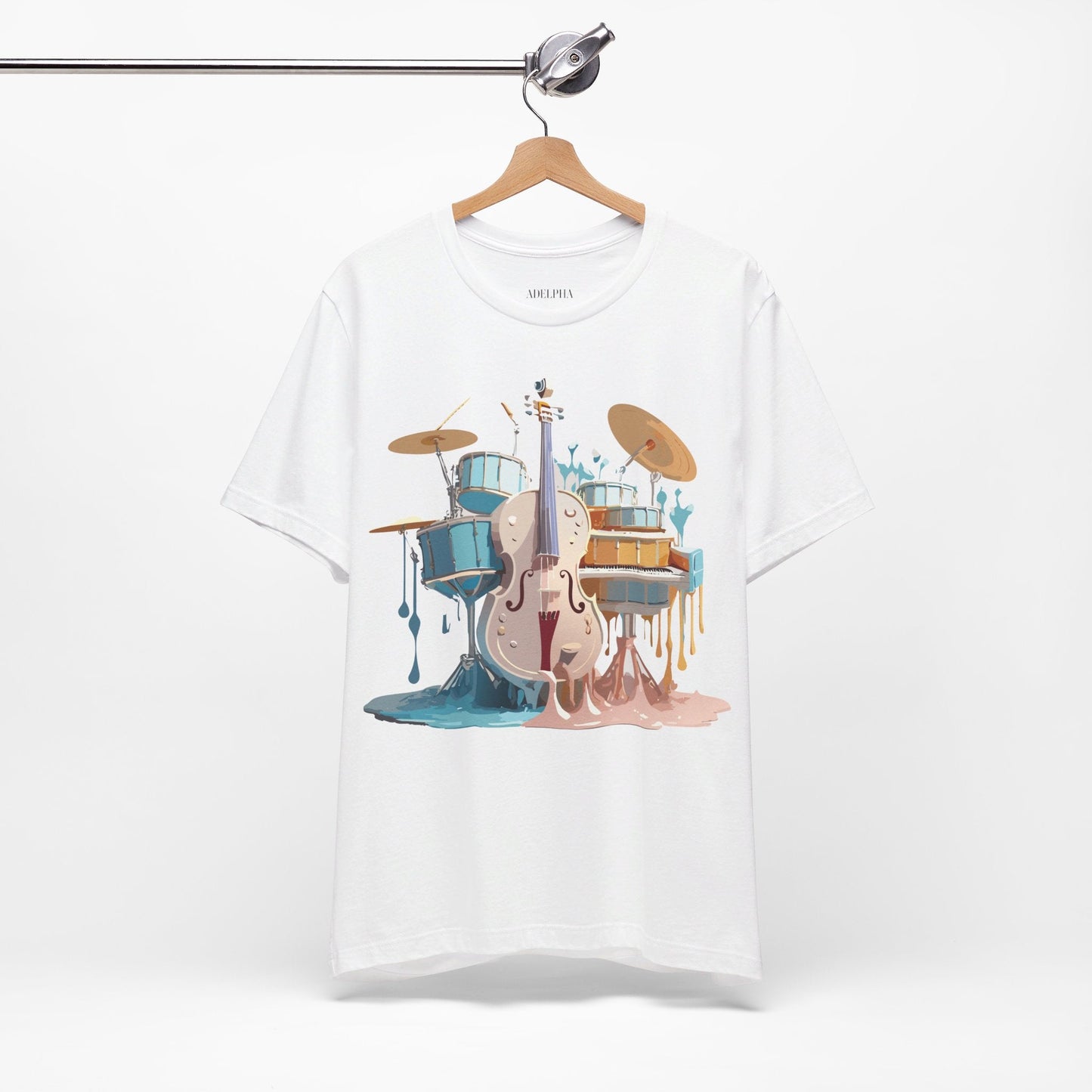 Adelpha Music Graphic T Shirt Unisex Jersey Short Sleeve Vintage Inspired Artwork Tee