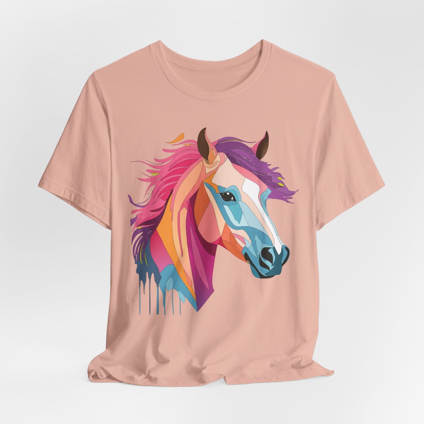 Unisex Animal Shirt Art Design Short Sleeve With Wild Animals Graphic Print Comfort Tee