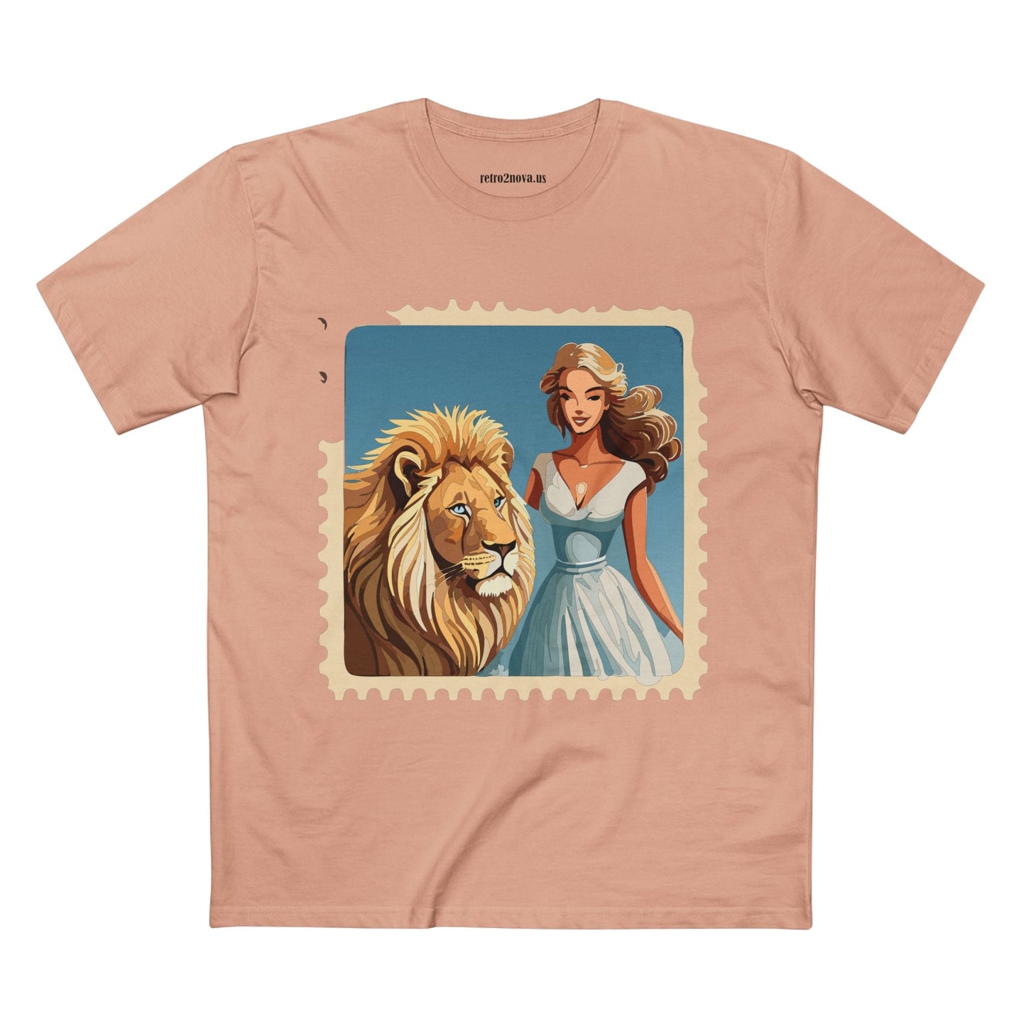 Postage Stamp Shirt Unisex Premium Cotton Tee With Original Art Design Retro2Nova PS54