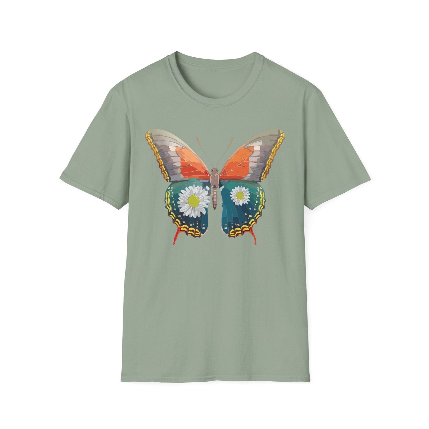 Butterfly Shirt Unisex Gildan Softstyle 64000 Short Sleeve T Shirt Monarch Design
