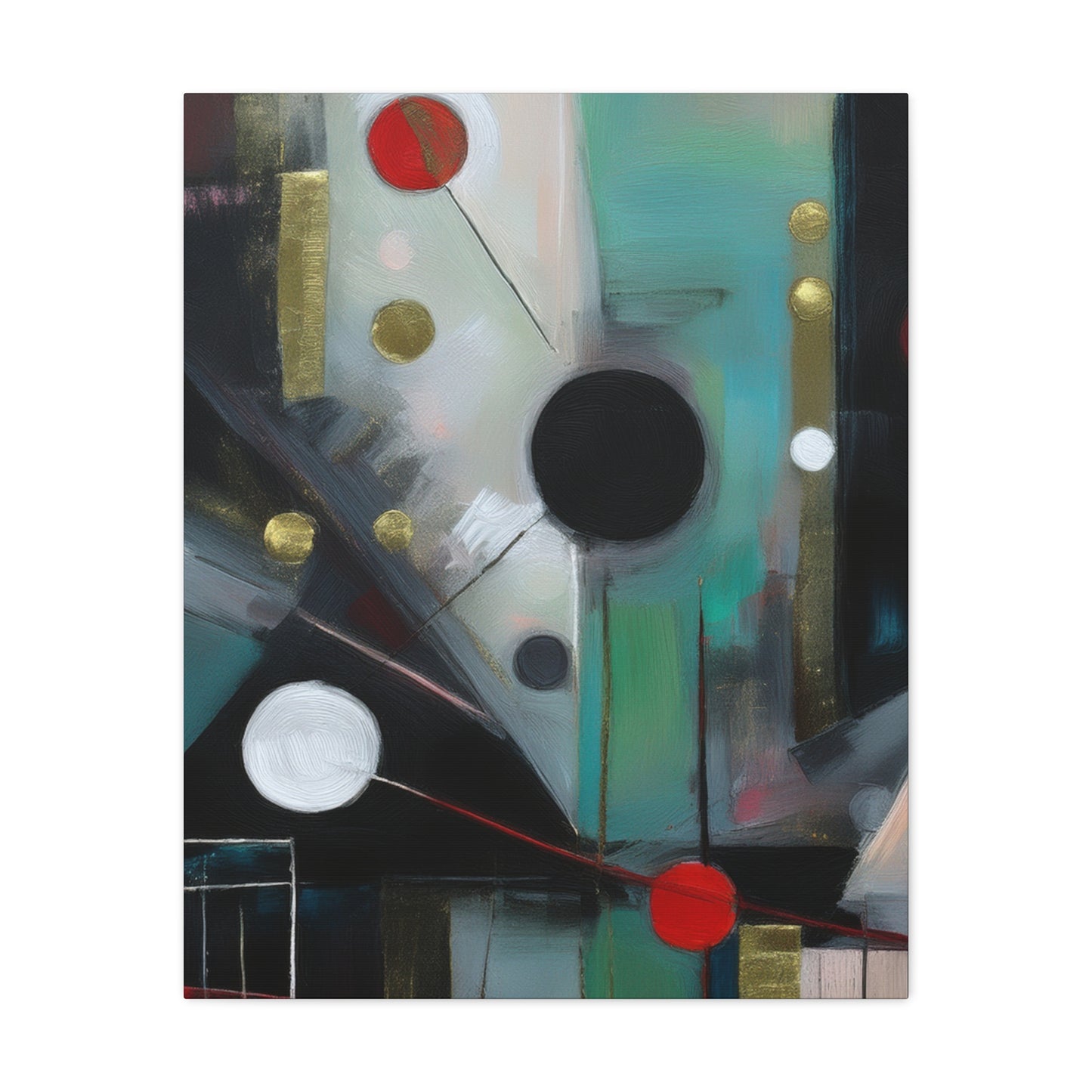 Abstract Oil Painting Print Canvas 20x24,20x30,24x30 24x32,24x36,30x40 32x48,36x48,40x60 Pine-Wood Inner Frame ABS-158