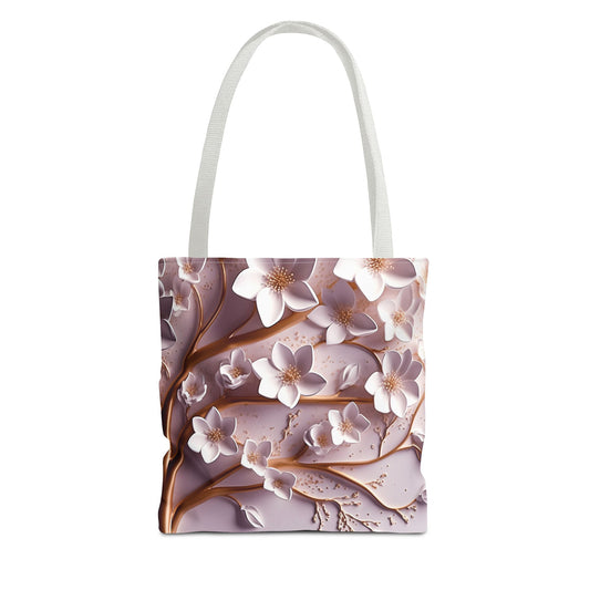 Bolsa de lona con estampados florales 