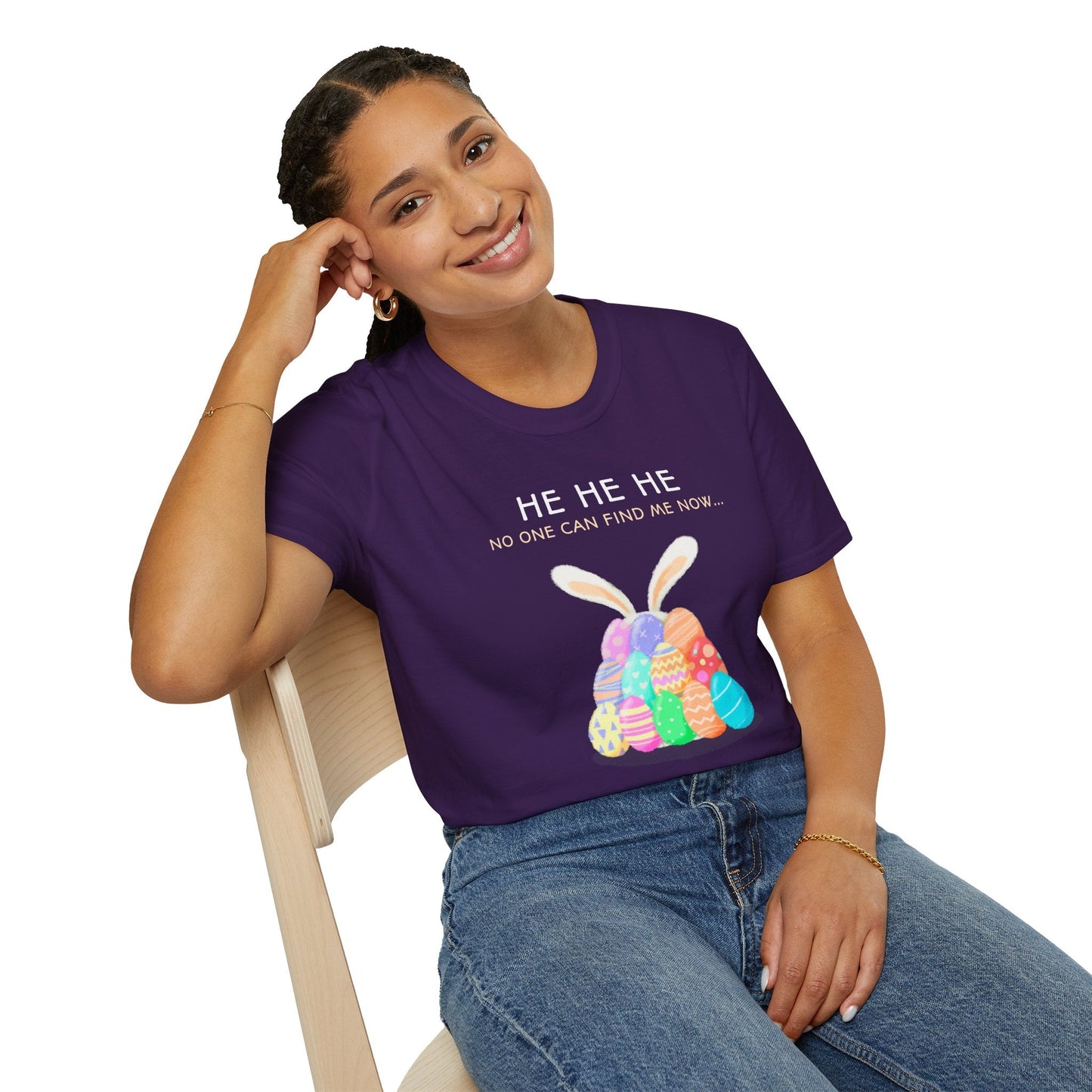 Easter Egg T Shirt Unisex Softstyle 100 Percent Ring Spun Cotton Easter Design Tee