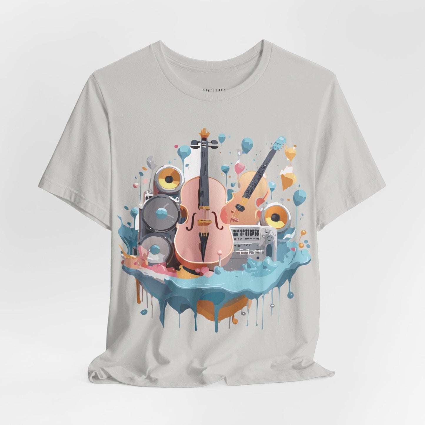 Adelpha Vintage Inspired Music Graphic T Shirt Unisex Jersey Short Sleeve Tee Artwork