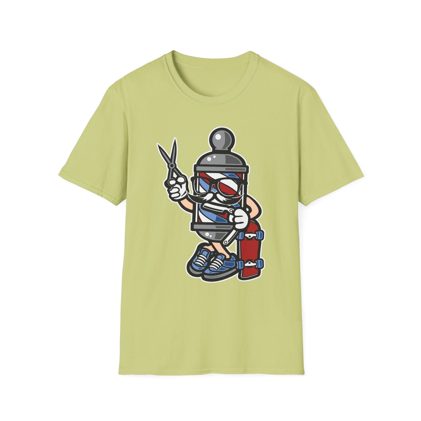 Cartoon Animation T Shirt Unisex Funny Tee Cotton Gildan Softstyle 64000 Comfortable Wear