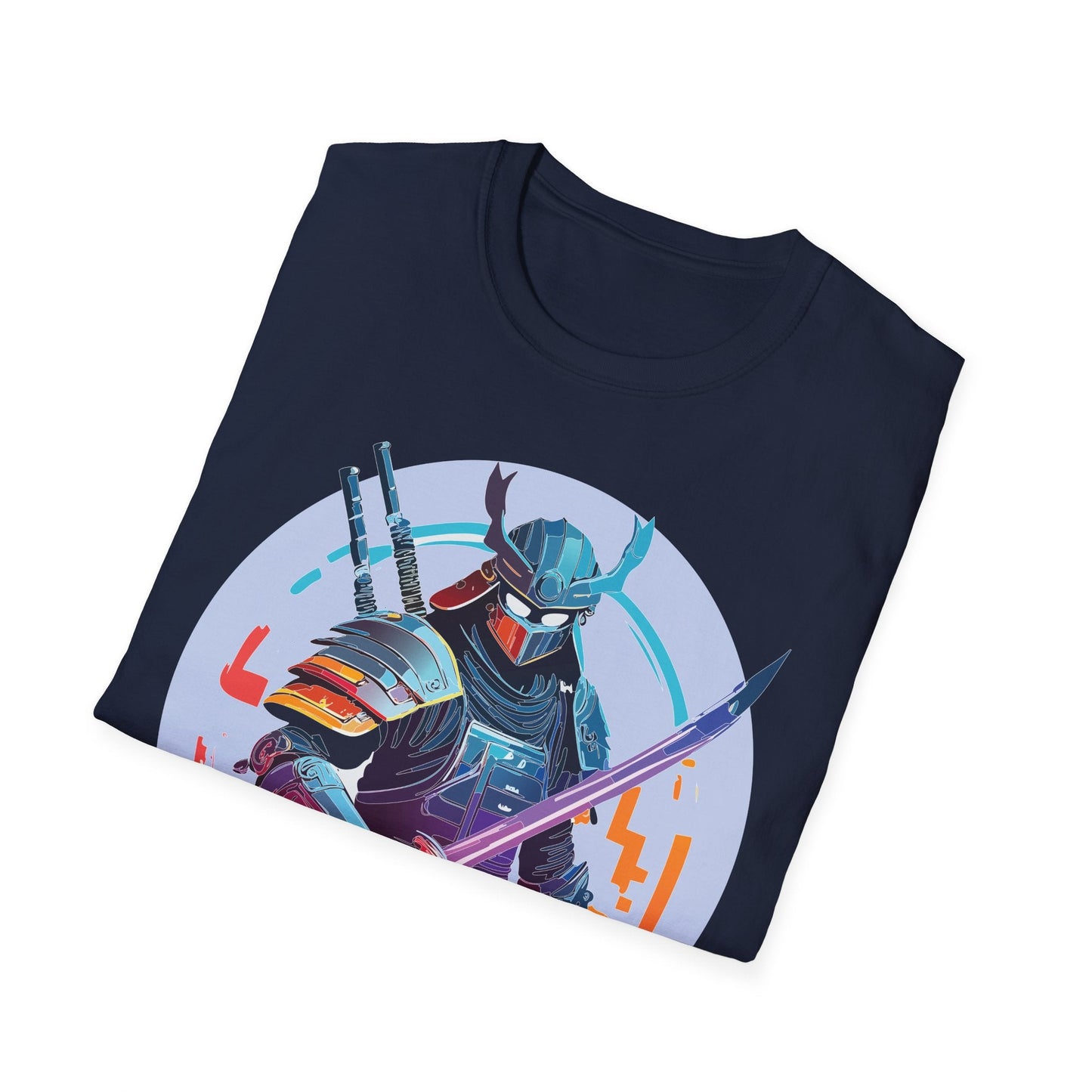 Samurai Shirt Unisex Softstyle Tee 100 Percent Ring Spun Cotton Light 4.5 Oz Graphic Gildan 64000