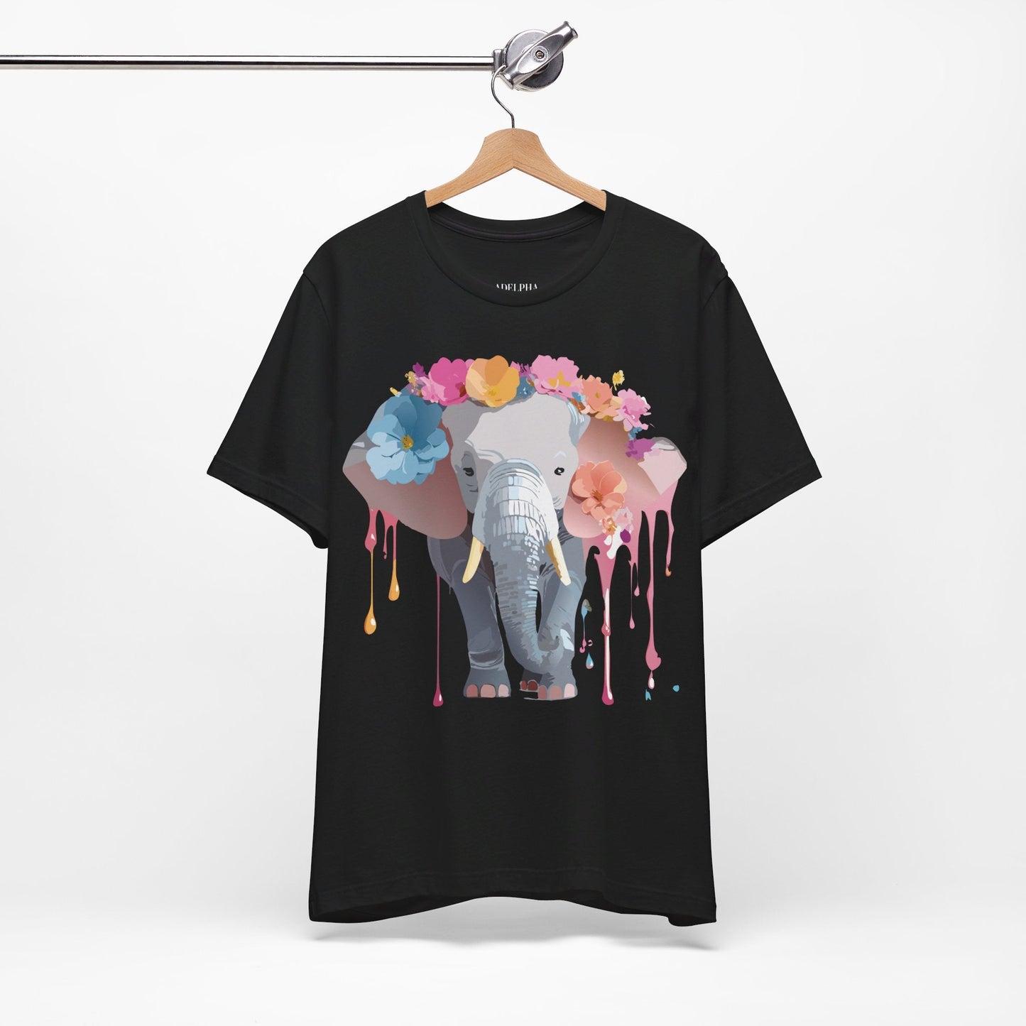 Vintage Inspired Adelpha Elephant Graphic T Shirt Unisex Short Sleeve Premium Artwork