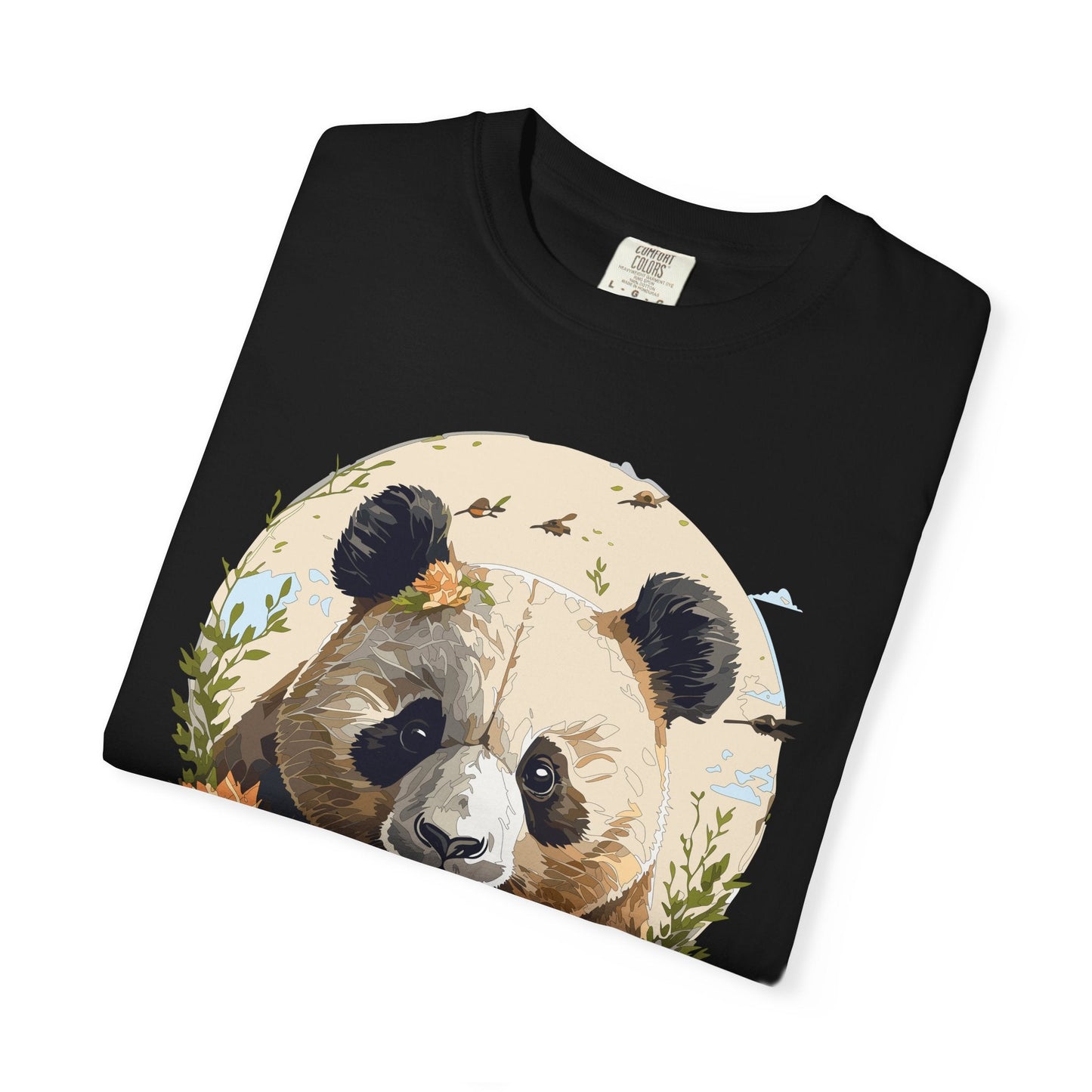 Panda Portrait Graphic T-Shirt Unisex Cotton Floral Animal Art Tee p9