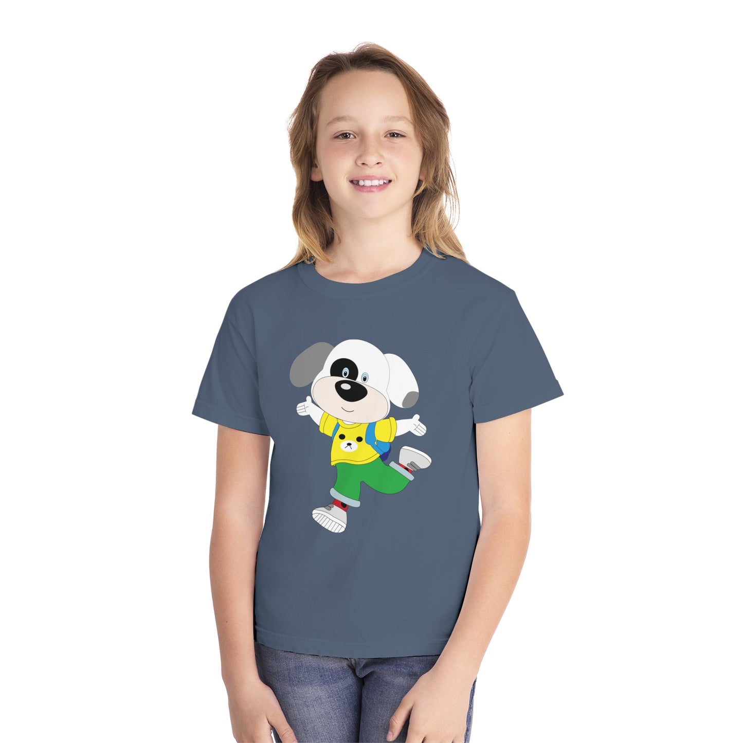 Youth Tee Shirt with Baby Dog