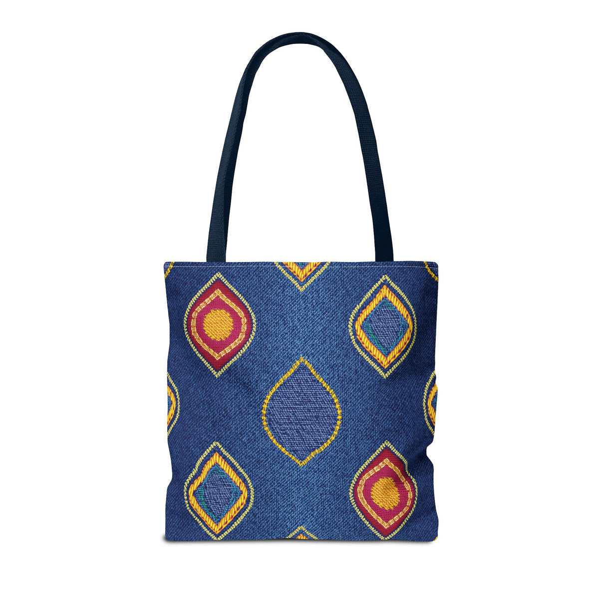 Diwali Graphic Denim Fabric Imitation Print Unisex Canvas Bag Poly Spun 3 Sizes Tote Bag 205-19