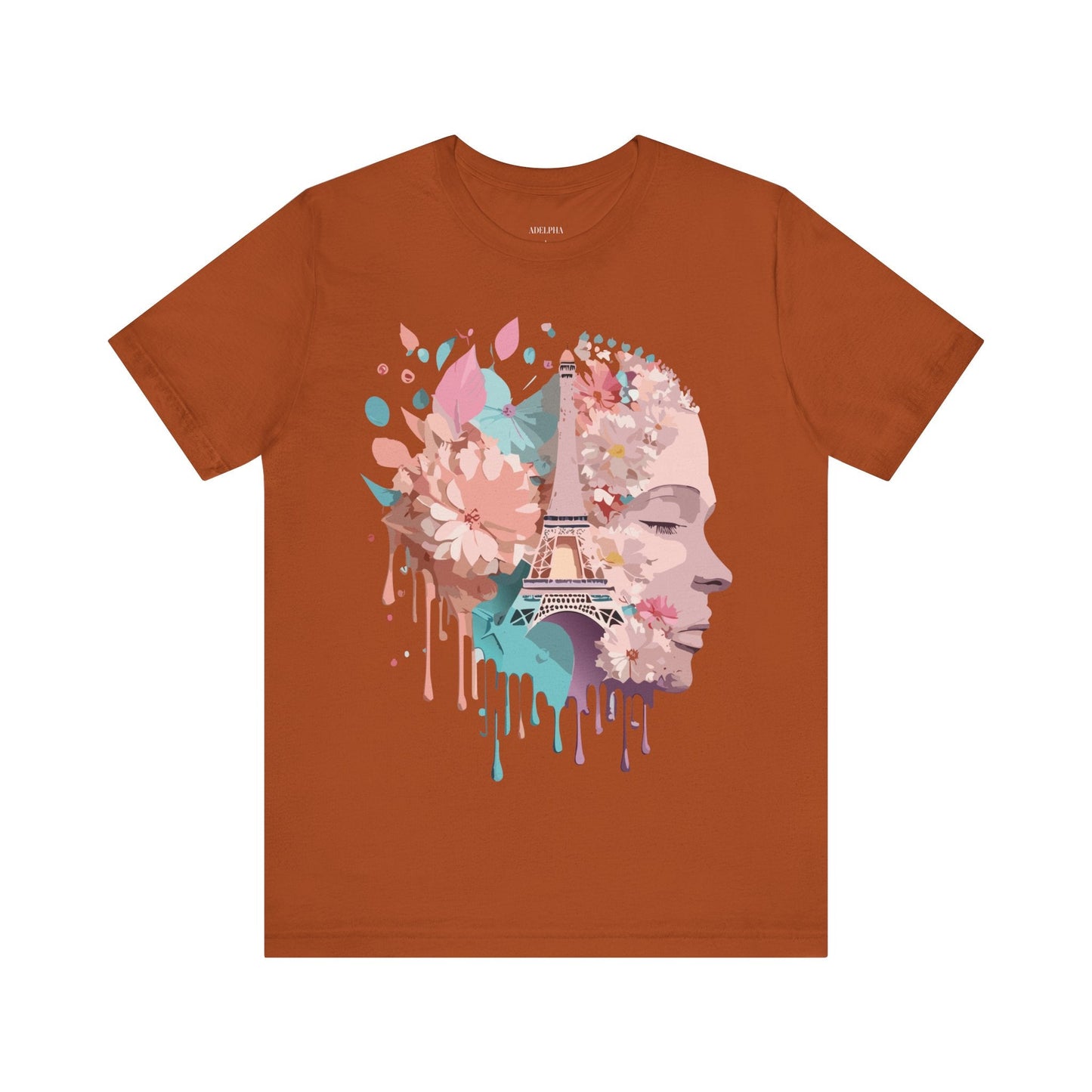 Tourist Shirt Paris Graphic Tee Unisex Jersey Short Sleeve Premium Vintage Inspired Adelpha Artwork