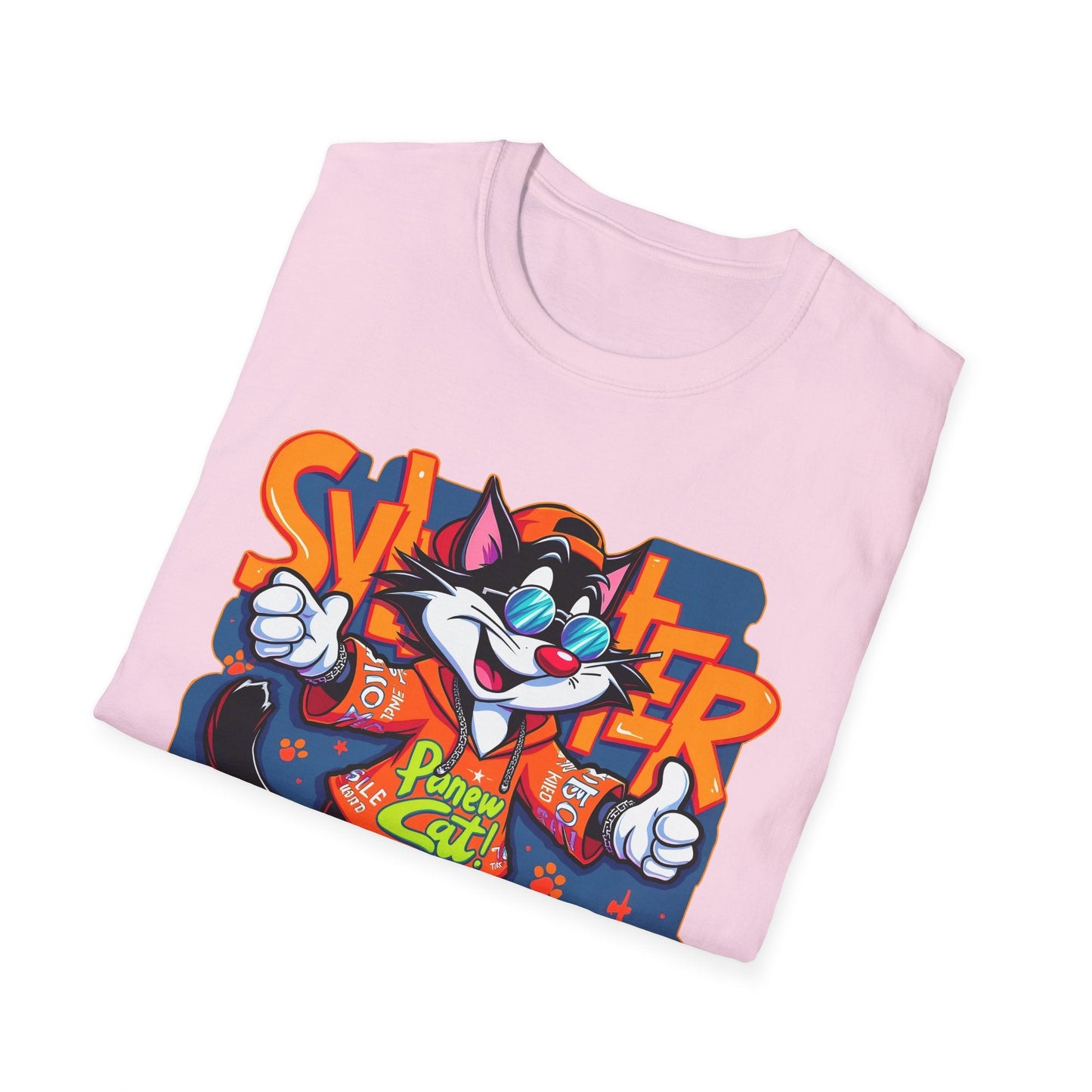 Funny Cartoon Animals Tee Shirt Unisex Gildan Softstyle 64000 Graphic Cartoon Tee