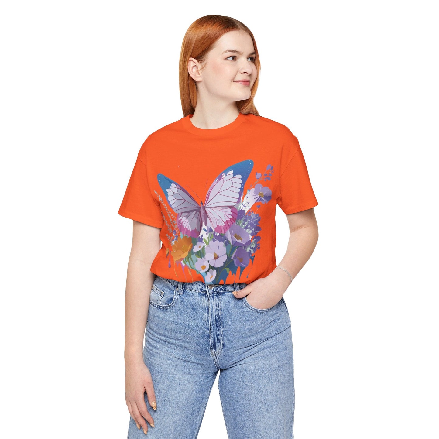 Unisex Butterfly Graphic Tee Adelpha Art Design Vintage Inspired Jersey Tee