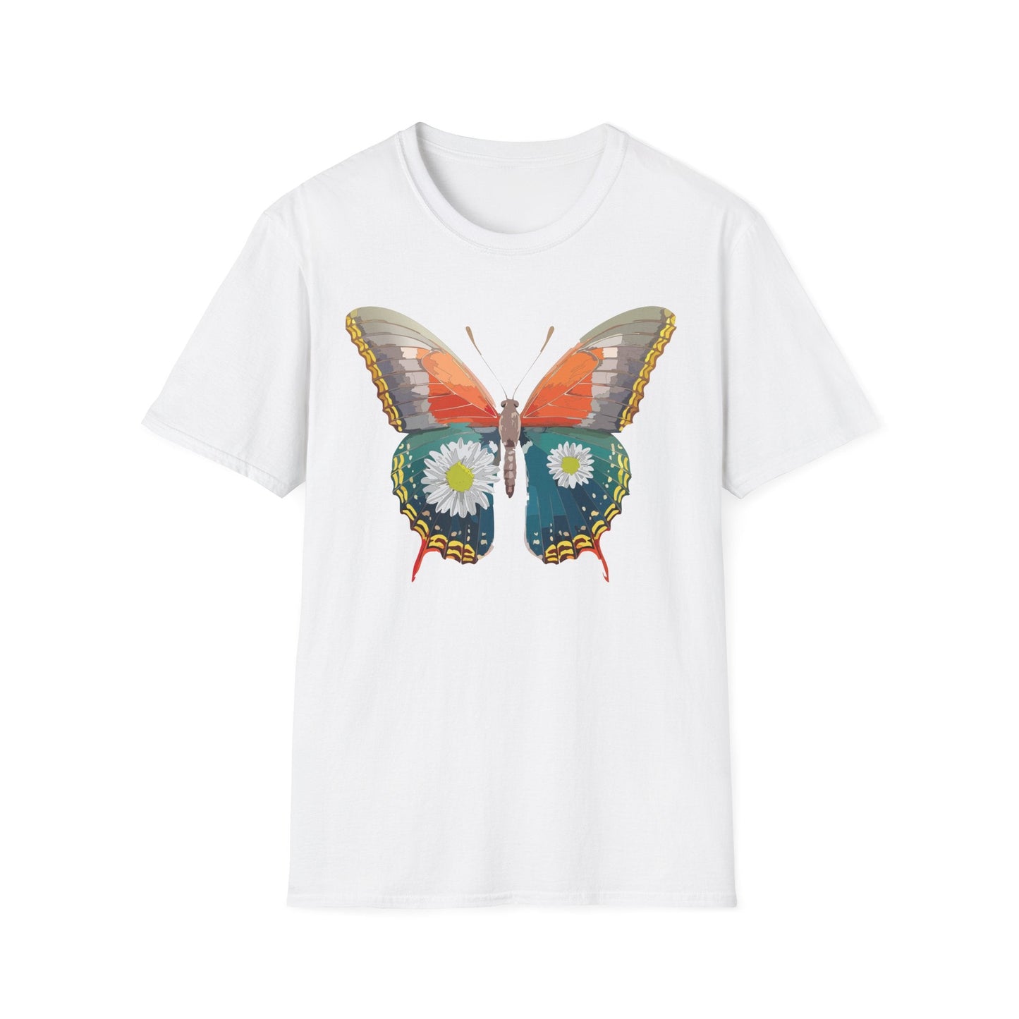 Butterfly Shirt Unisex Gildan Softstyle 64000 Short Sleeve T Shirt Monarch Design