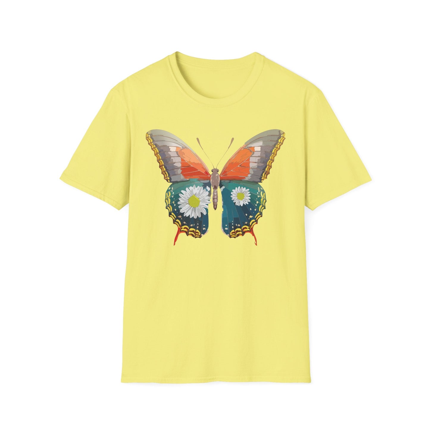 Butterfly Shirt Unisex Gildan Softstyle 64000 Short Sleeve T Shirt Monarch Design