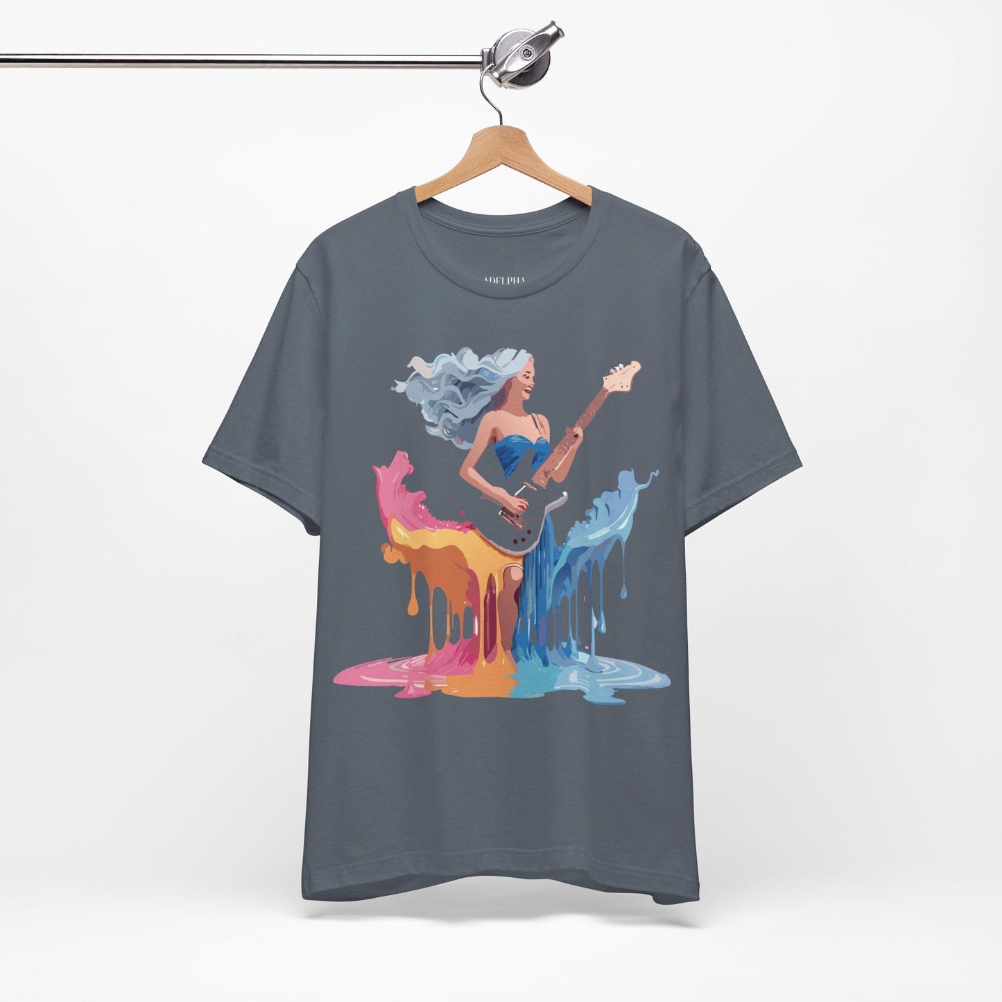 Adelpha Music T Shirt Graphic Tee Unisex Short Sleeve Vintage Inspired Artwork Casual Wear