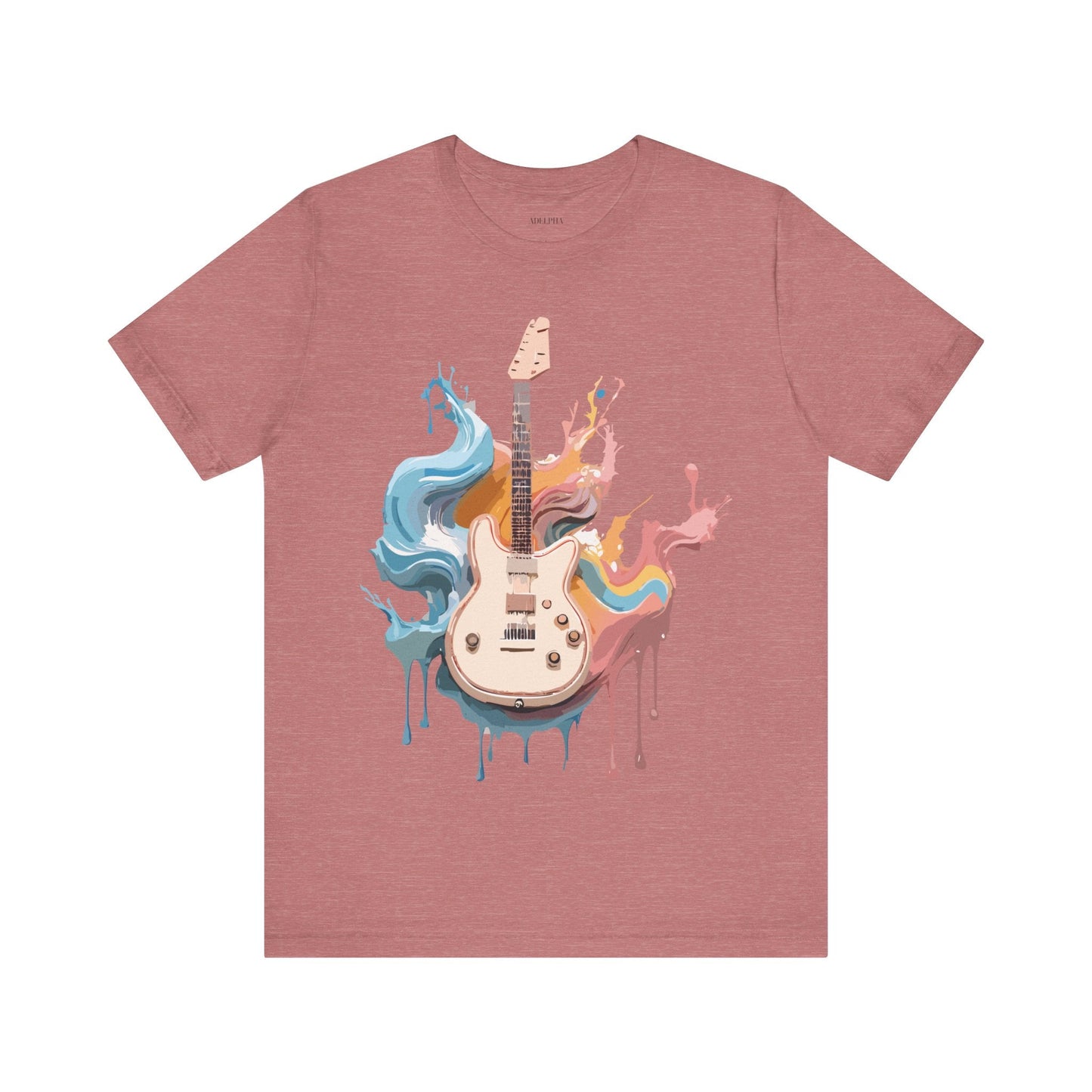 Music T Shirt Unisex Graphic Tee Featuring Original Adelpha Artwork Vintage Inspired Design
