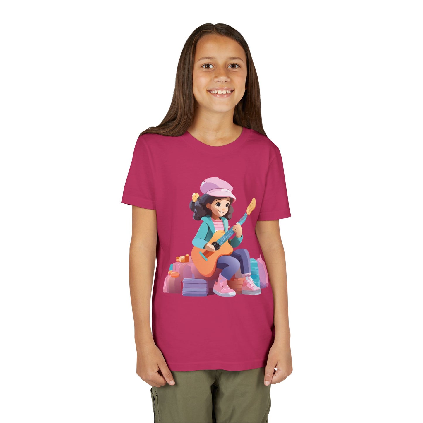 Camiseta gráfica de músico juvenil: perfecta para pequeños artistas y amantes de la música (de 9 a 14 años)