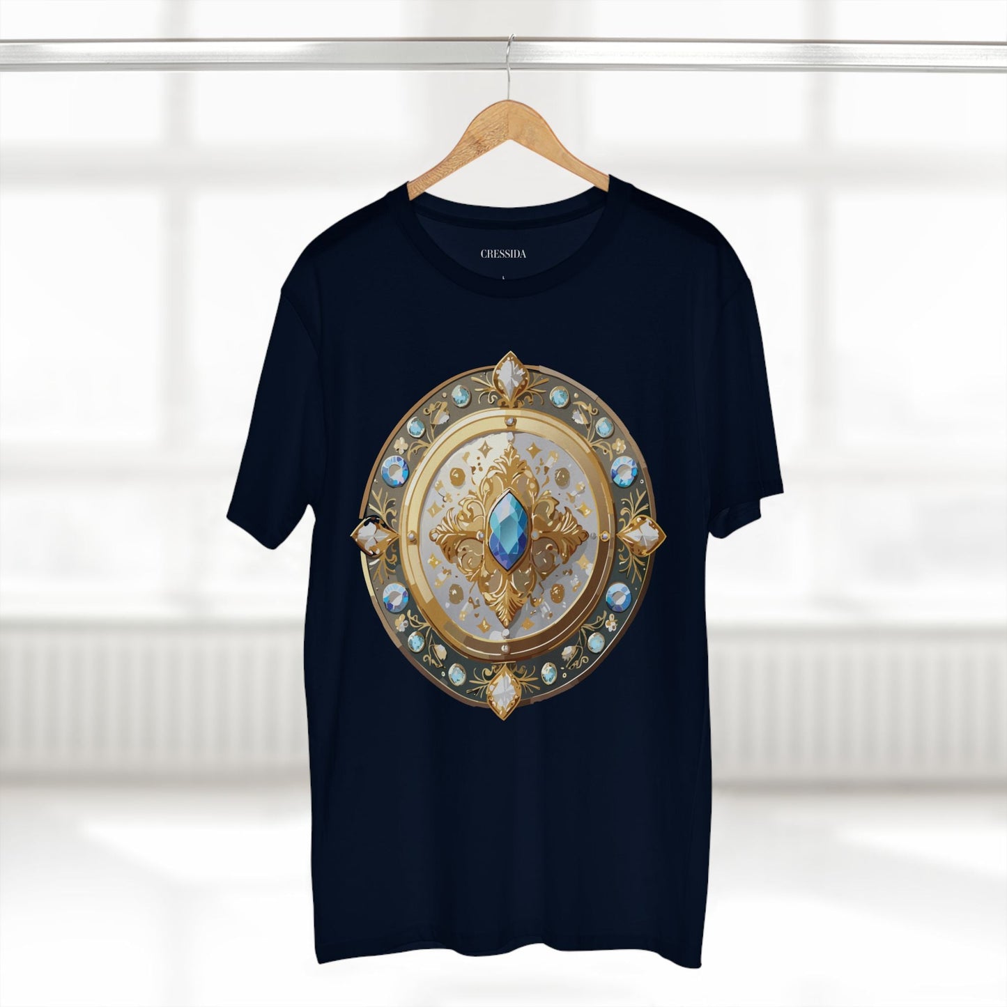 Medallion Graphic T-Shirt Unisex 100 Cotton With Gold Art Design Medal Tee 18