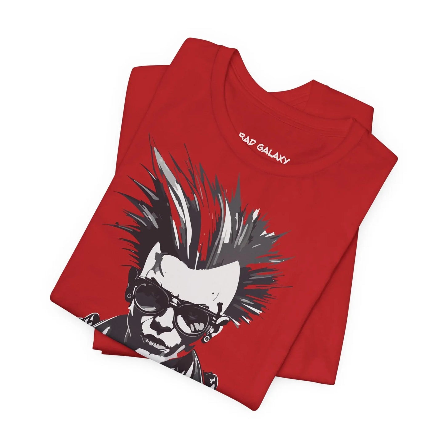 Bad Galaxy Punk Rock Tee Shirt Lightweight Fabric Made To Order 100 Percent Cotton Eco Friendly Inks