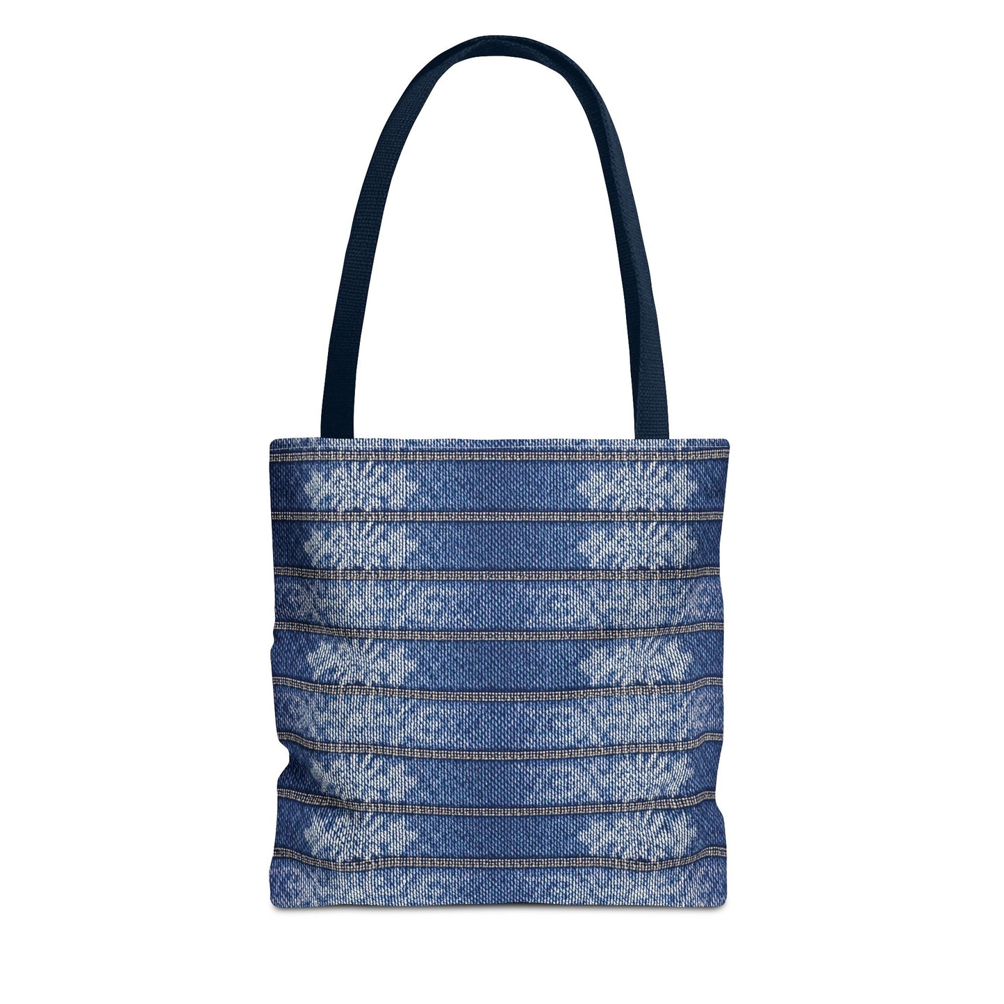 Denim Fabric Imitation Print Unisex Canvas Bag Poly Spun 3 Sizes Tote Bag 113