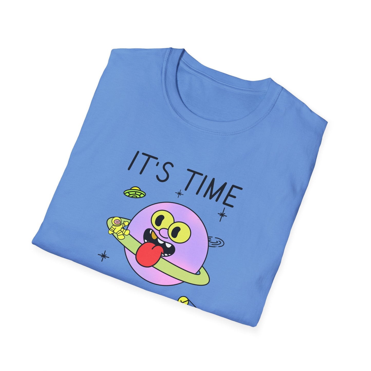 Snack Time Alien TShirt Time For My Favorite Snack Unisex Cotton Cute Space Graphic Tee