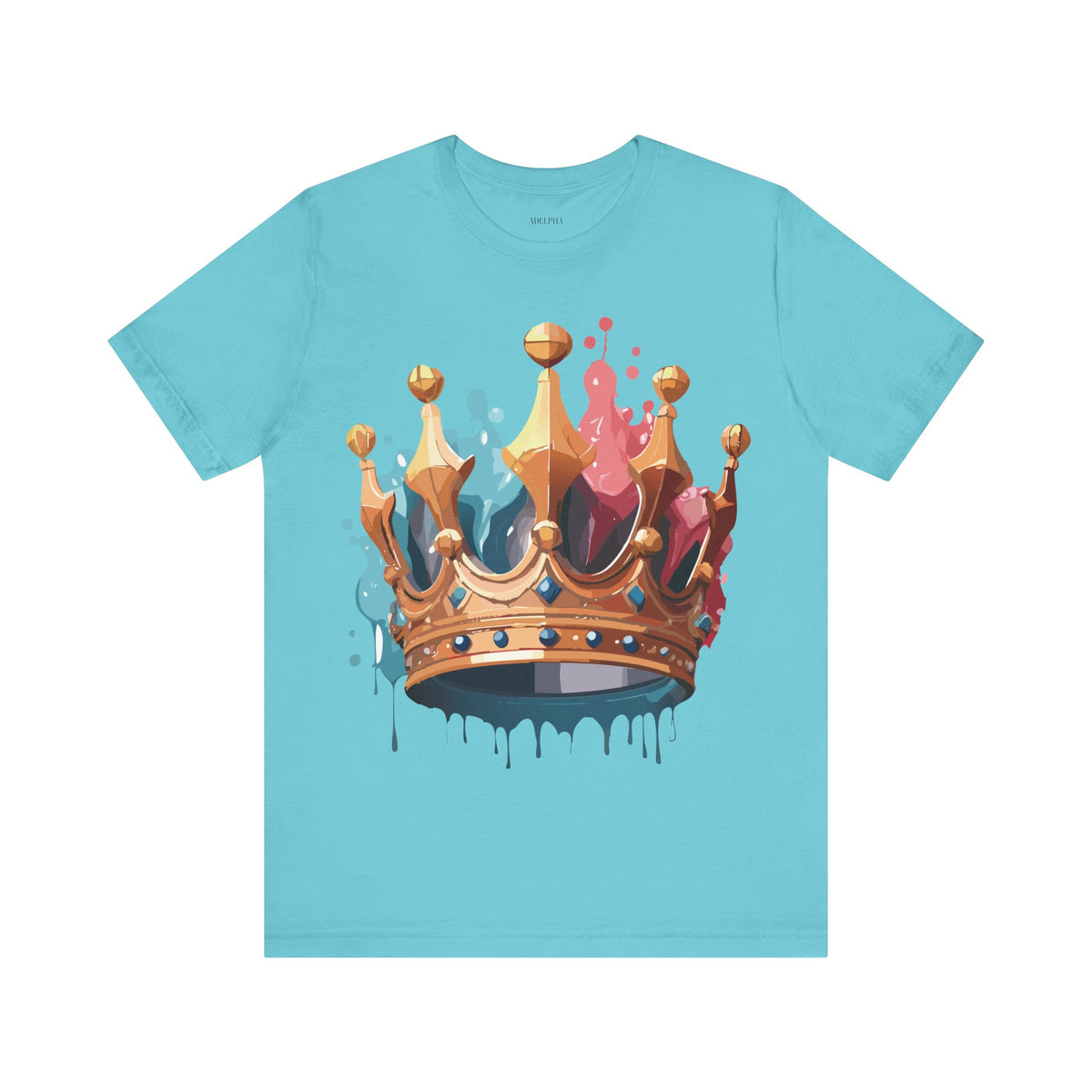 Crown Graphic Unisex Cotton Bella+Canvas Tee with Art Design m18