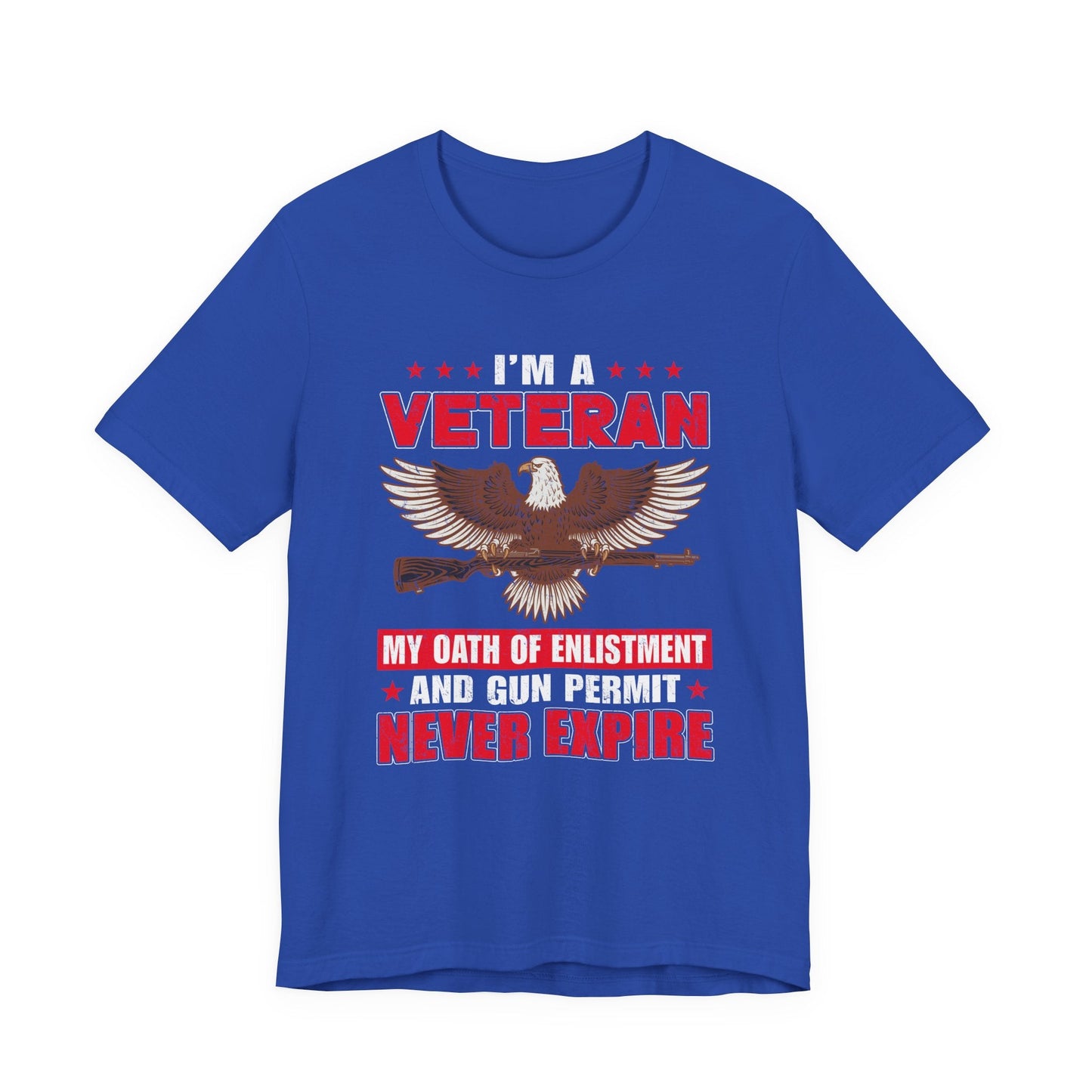 Army Veteran Patriotic Graphic Design Unisex Cotton T-Shirt v35